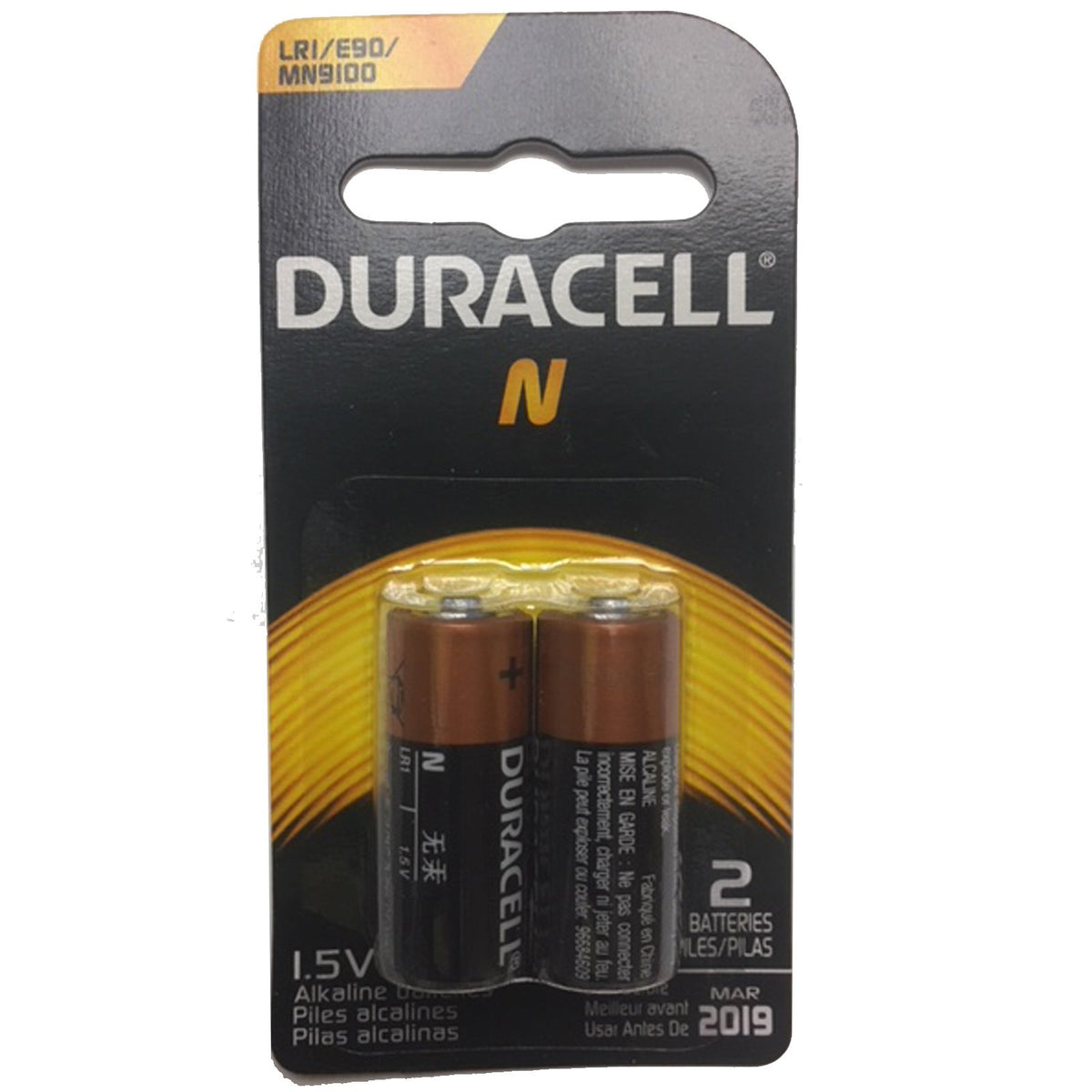 Duracell Alkaline 1.5V Battery, Size N 2 Ea