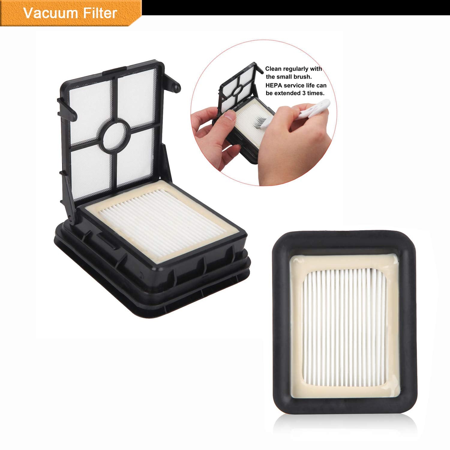 Smilyan Replacement Parts For Bissell Crosswave Pet Pro 2306A & Crosswave 1785 Series, 2 Pack 2460 Multi Surface Pet Pro Brush R