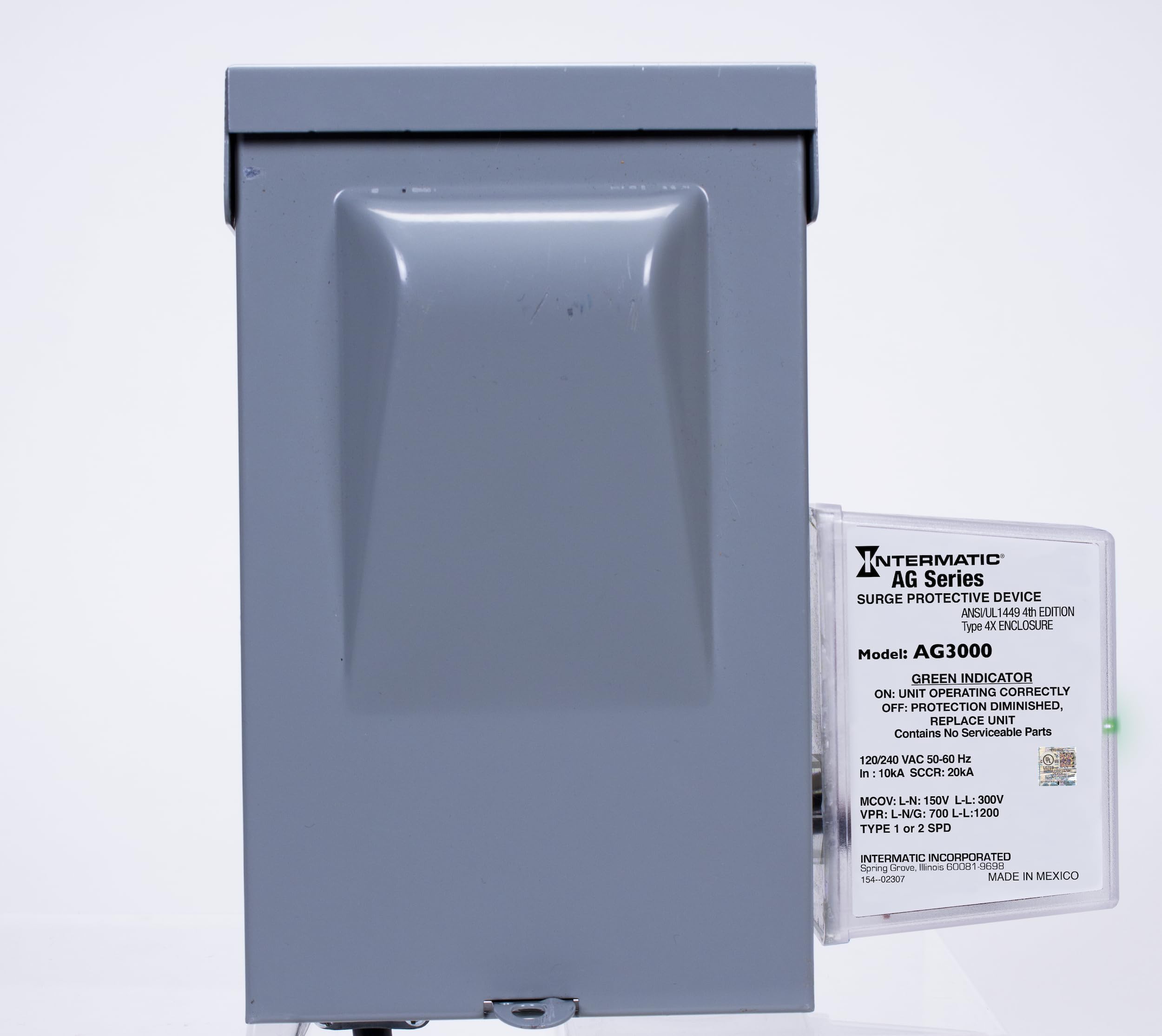 Intermatic Ag3000 120/240 Vac Universal Hvac Surge Protective Device, 2 Pack   Comprehensive Surge Protection, Tpmov Technology, Watertight Enclosure   Ul Listed And Reliable