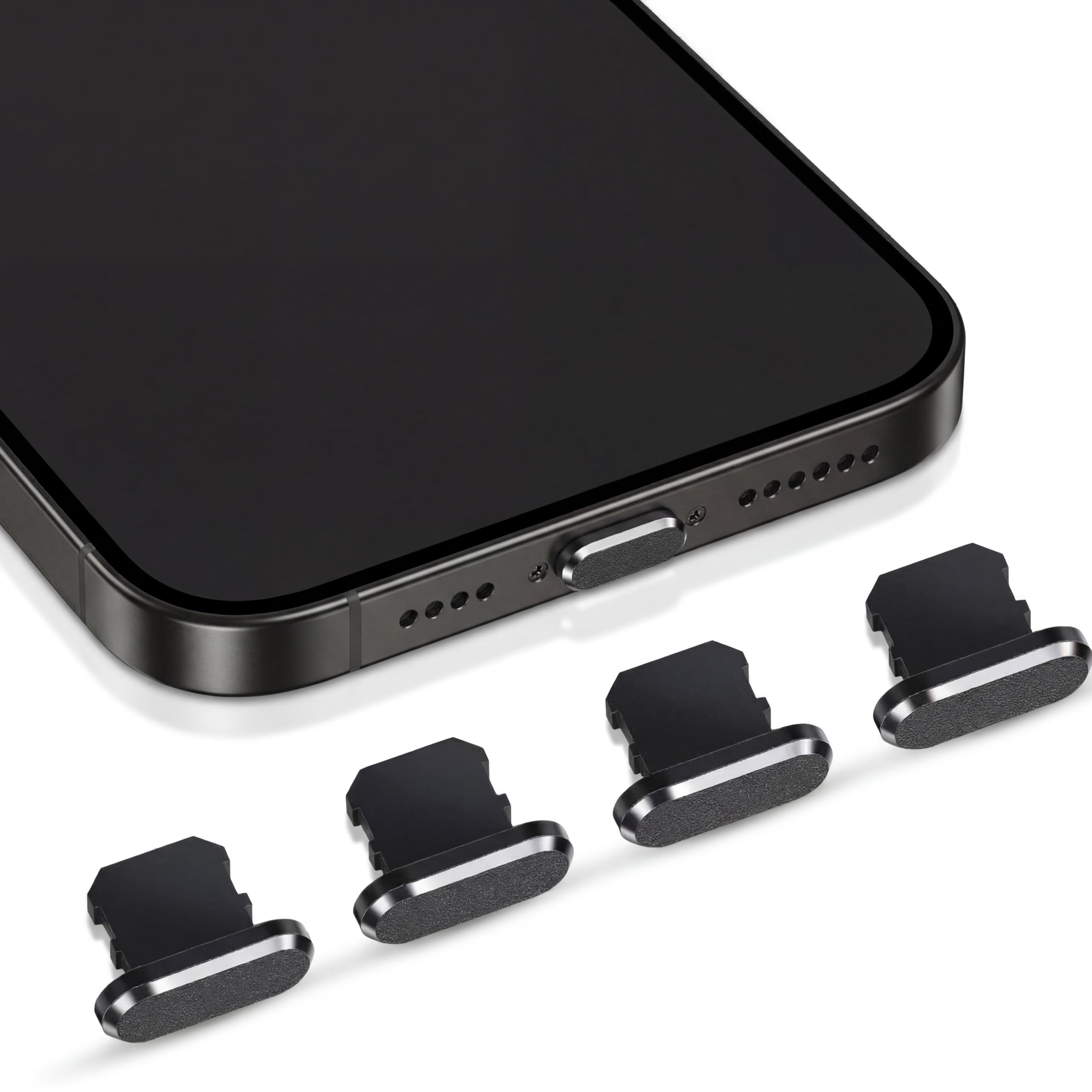 Weewooday4 Anti Dust Plugs, Protects Charging Ports, Compatible with iPhone 11, 12, Pro, Max/X/XS/XR, 7, 8 Plus, iPad Mini/Air (