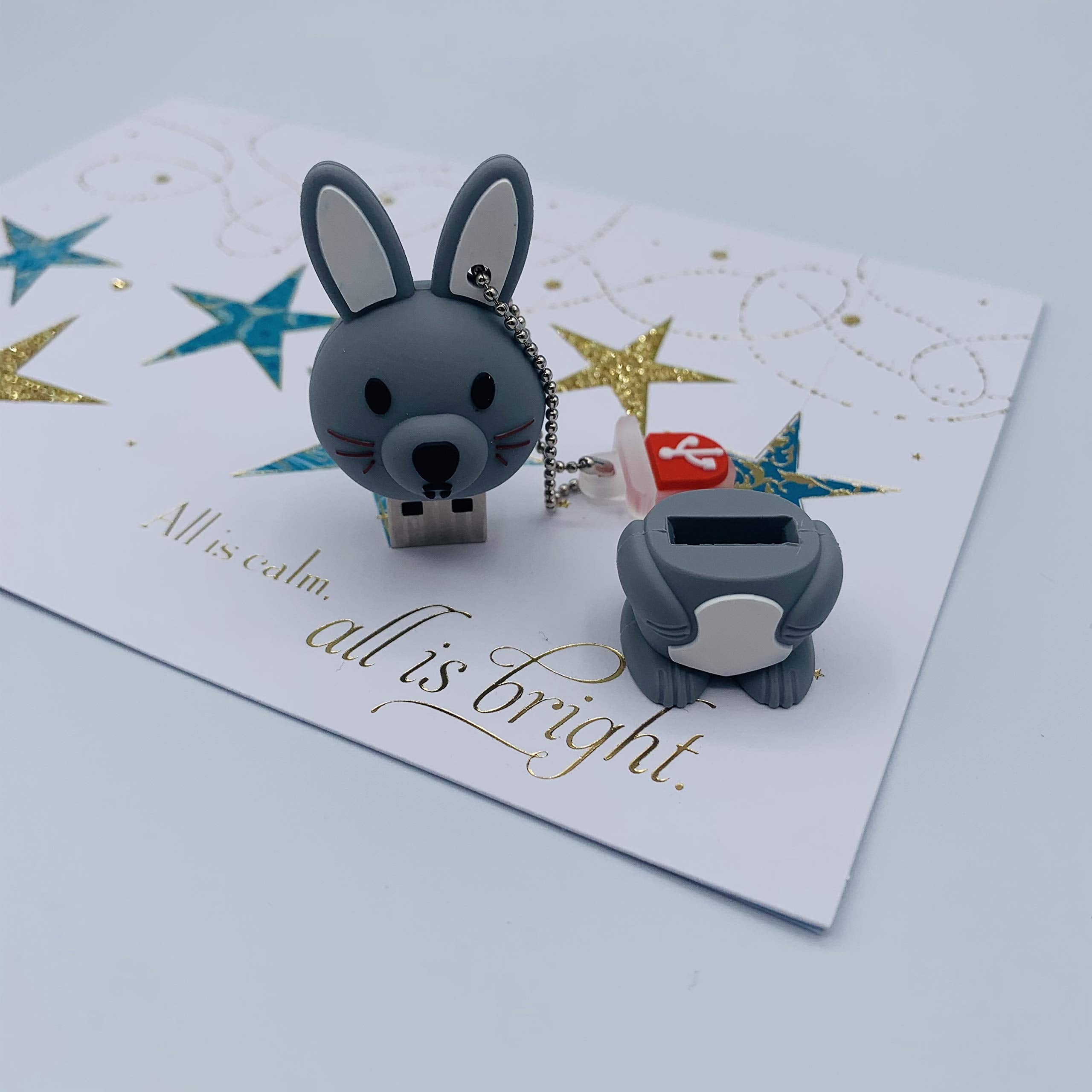 Usb Stick 16Gb   Usb Drive 16Gb   Bunny Flash Drive   Rabbit Usb   Cute Thumb Drive (Bunny)