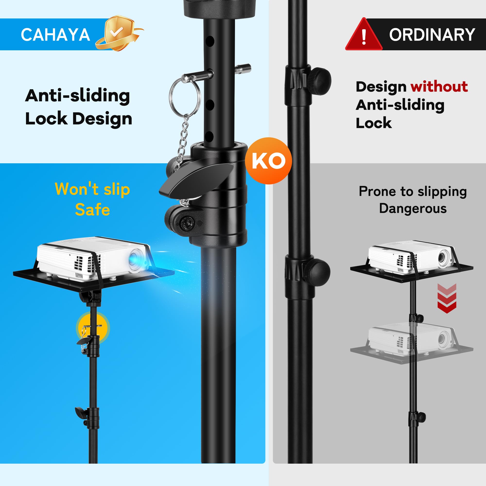 Cahaya Projector Tripod Stand With Casters: Projector Stand 28 54In Height Adjustable Multifunctional Universal Laptop Stand Dj