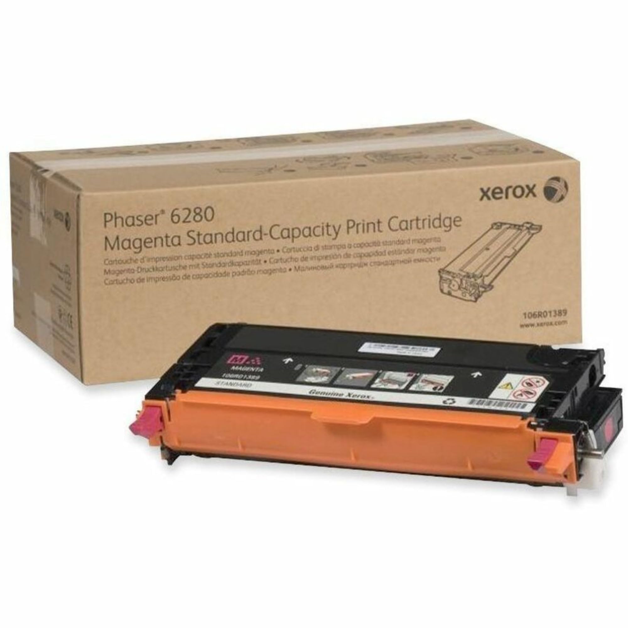 Original Xerox Phaser 6280 106R1389 Magenta Toner (2,200 Pages)