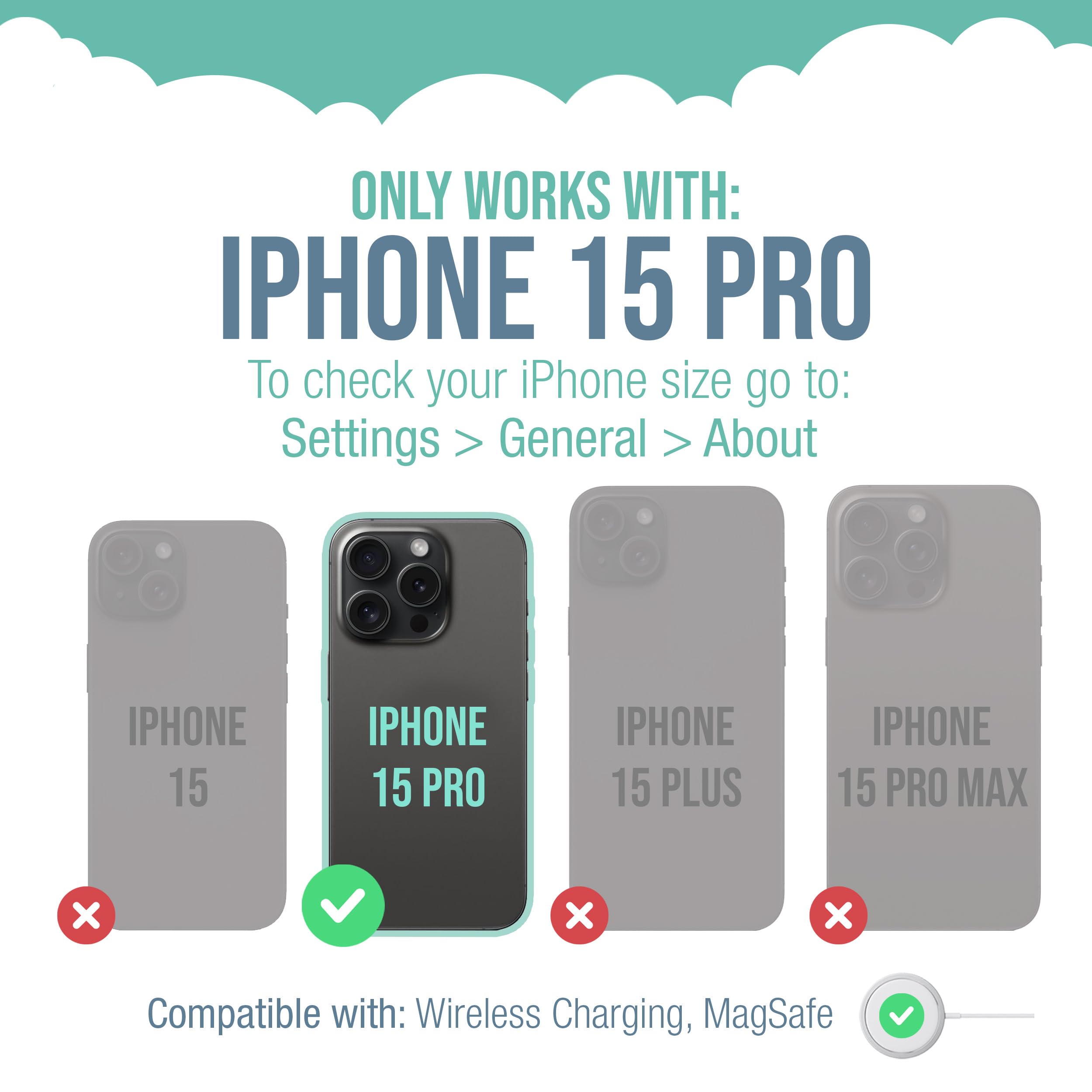 Smartish Iphone 15 Pro Magnetic Case   Gripmunk Compatible With Magsafe [Lightweight + Protective] Slim/Thin Grip Cover For Appl