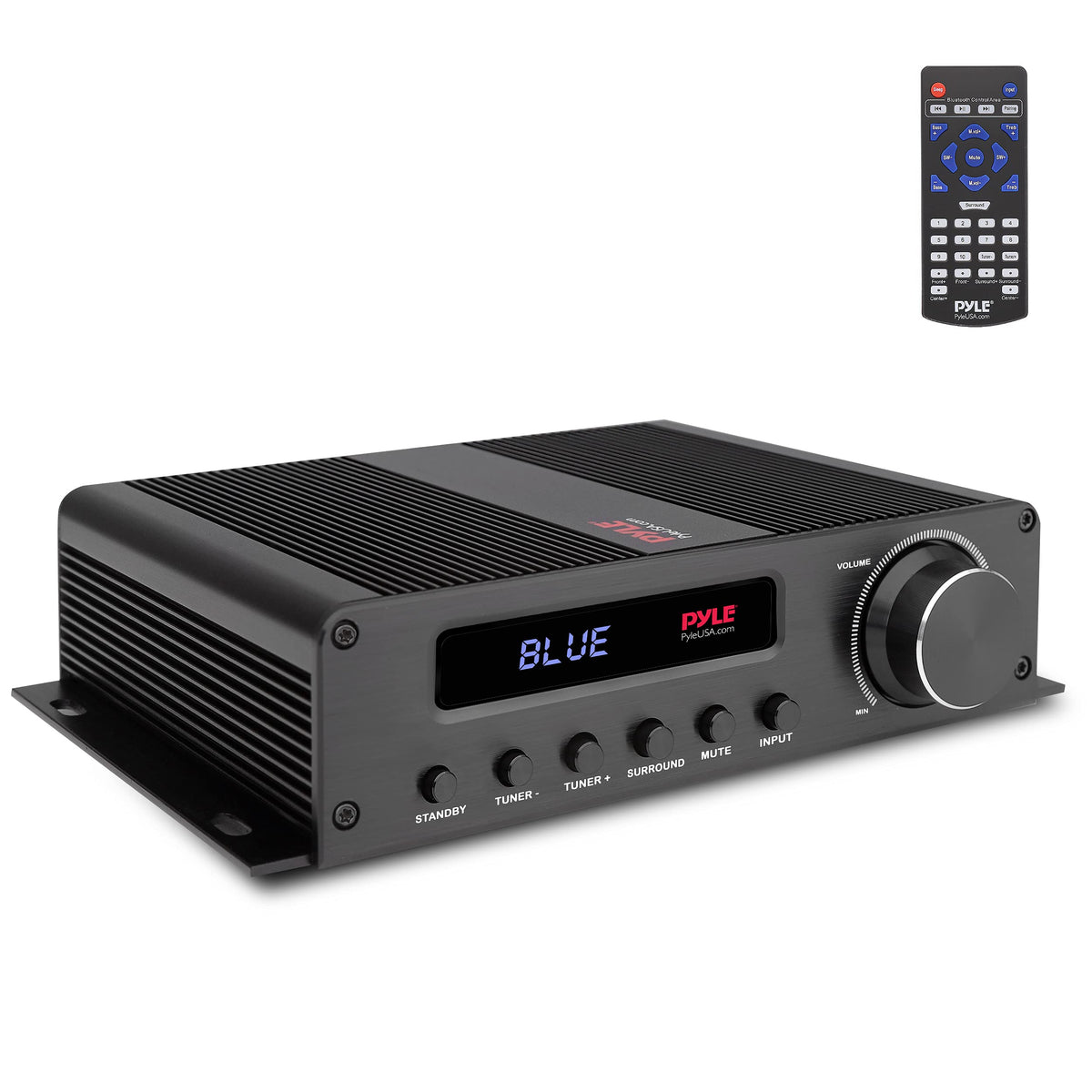 Pyle Wireless Bluetooth Home Audio Amplifier   100W 5 Channel Home Theater Power Stereo Receiver, Surround Sound W/ Hdmi, Aux, F