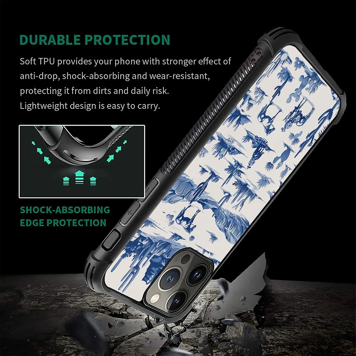 Fkbrcl4U For Iphone 16 Pro Case,Graphic Design For Girl Boy Soft Silicone Hard Acrylic Shock Protection Designed For Iphone 16 P