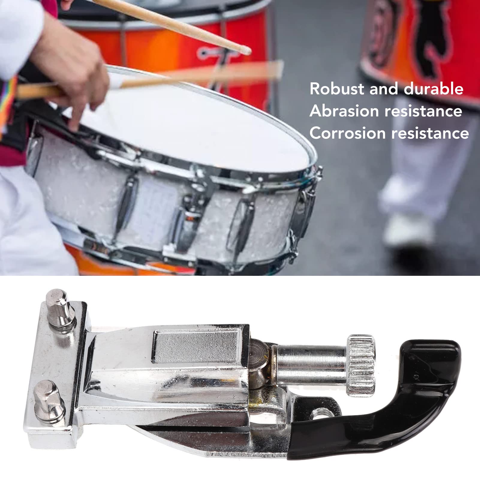 Pwshymi Silver Snare Drum Strainer, Slick Exterior Strainer Throw Off Butt End Set Accessories Drum Set Percussion Mounts Snare