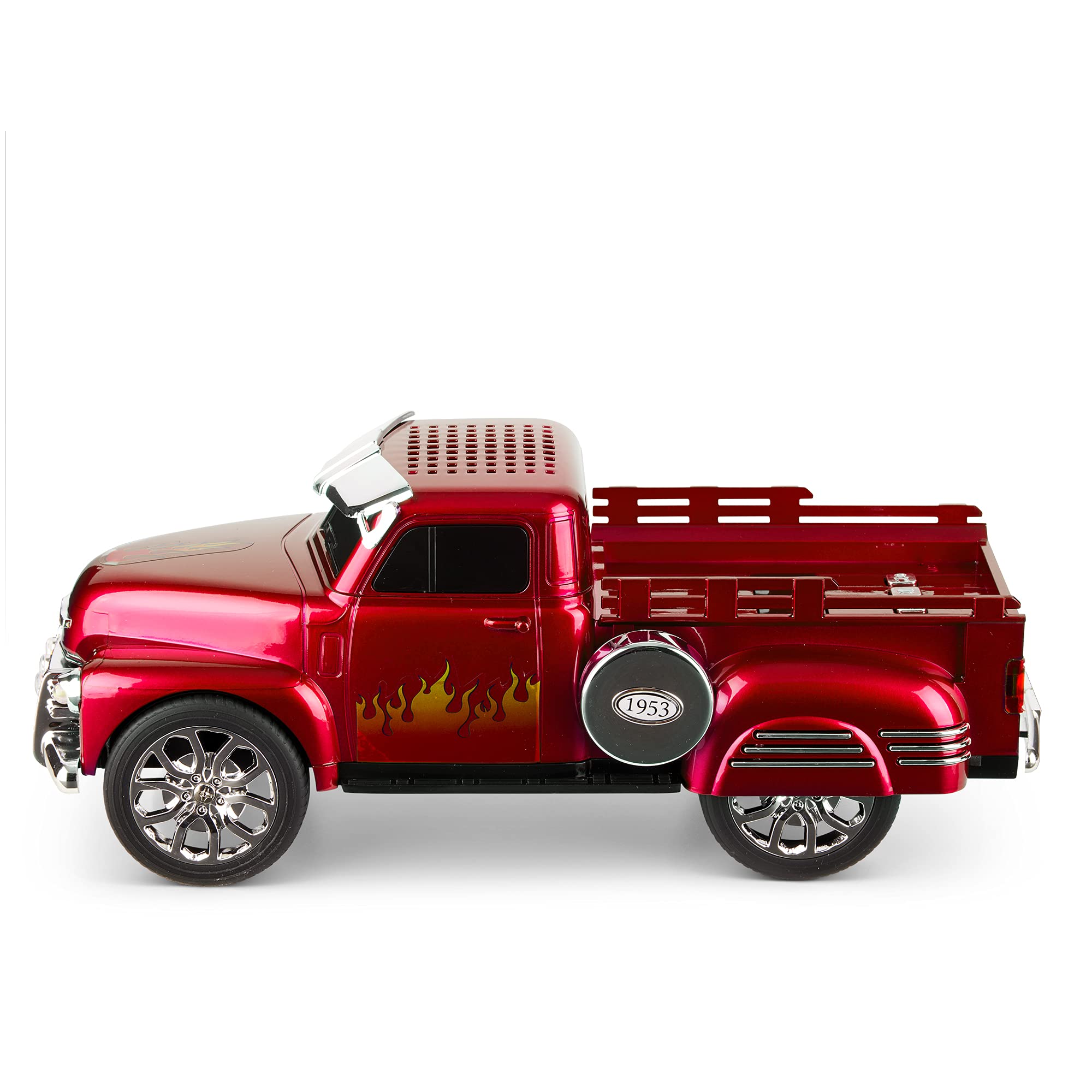 Qfx Bt 1953Red Bt 1953 Retro Truck Bluetooth Speaker (Red)