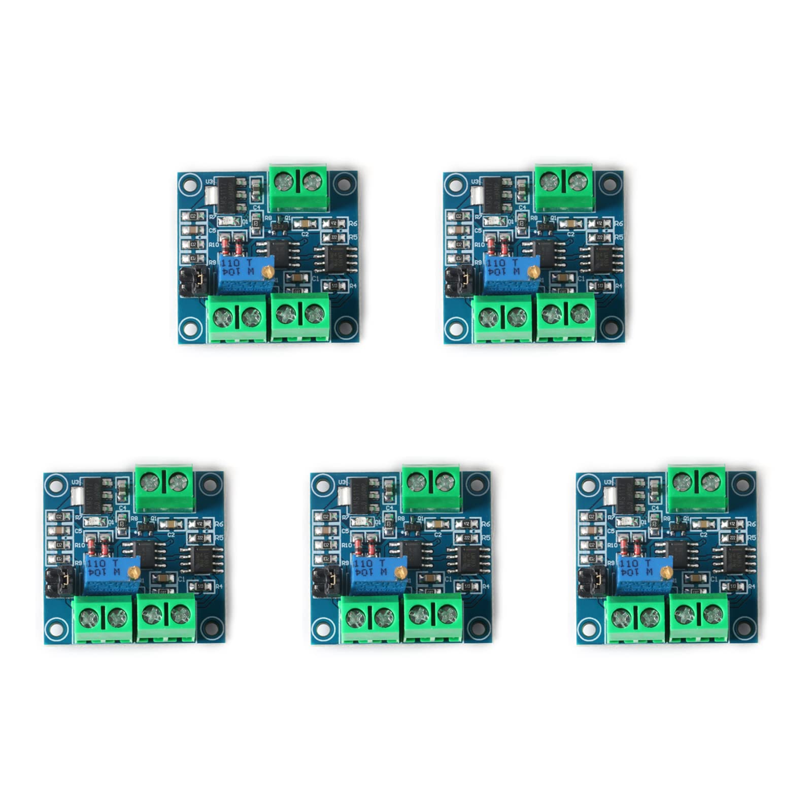 Jessinie 5Pcs Voltage To Pwm Module 0 5V 0 10V To 0% 100% V Pwm Module Board Voltage To Pwm Signal Converter Voltage Converter M