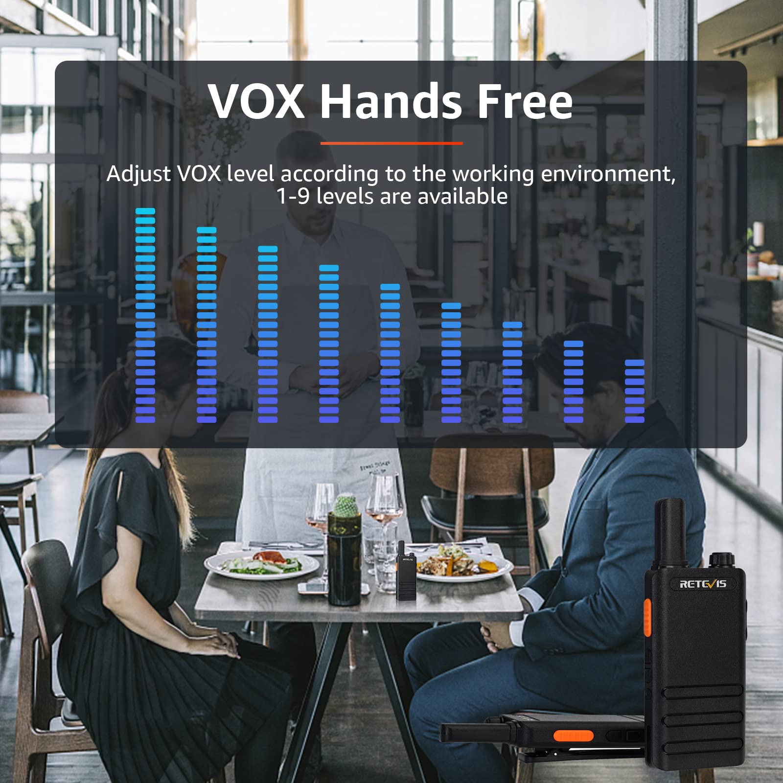 Retevis Rt22P,New Version Of Rt22(2.0),Walkie Talkies With Earpiece And Mic,Two Way Radios Rechargeable,Lightweight,1620Mah,Clear Sound,Handsfree Walkie Talkie For Retail Restaurant(6 Pack)