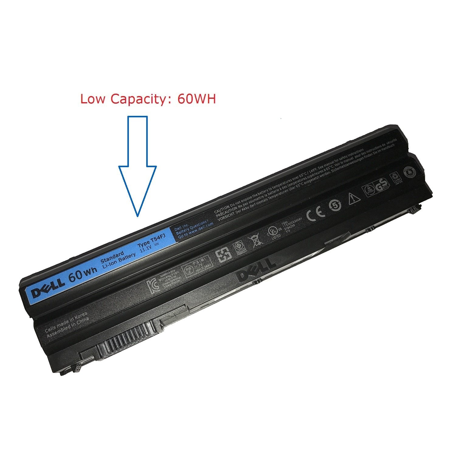 Dell N3X1D 2Vyf5 T54Fj Battery 11.1V 65Wh For Dell Latitude E5420 E5430 E5520 E5530 E6420 E6430 E6440 E6520 E6530 E6540 Precisio