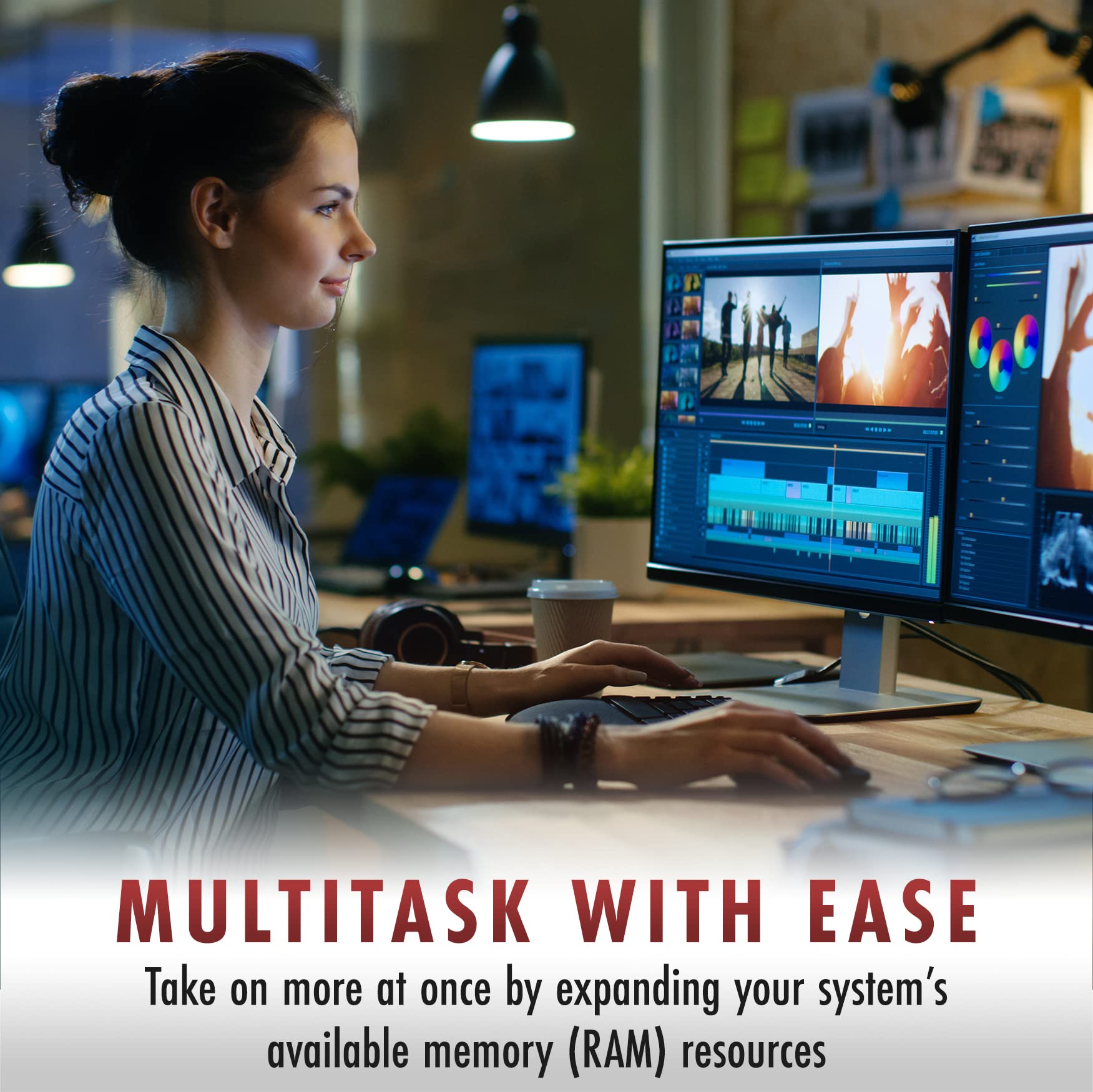 A Tech 64Gb Kit (2X32Gb) Ddr5 5600Mhz Pc5 44800 Cl46 Udimm 2Rx8 1.1V Non Ecc Unbuffered Dimm 288 Pin Desktop Ram Memory Upgrade