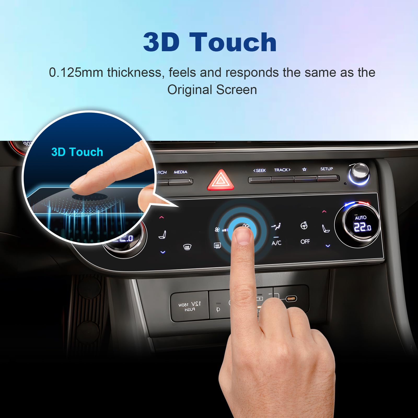 Coleya (2Pc) 2024 Sonata Ac Screen Protector For Hyundai Sonata (Sel/N Line/Sel Hybrid/Limited Hybrid) Ac Display, 2024 Sonata A