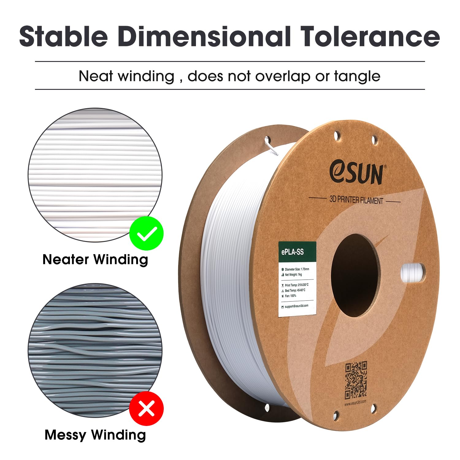 Esun Pla Basic Filament 1.75Mm, 3D Printer Filament High Speed Pla For Fast Printing, 1Kg Spool (2.2 Lbs) 3D Printing Filament F