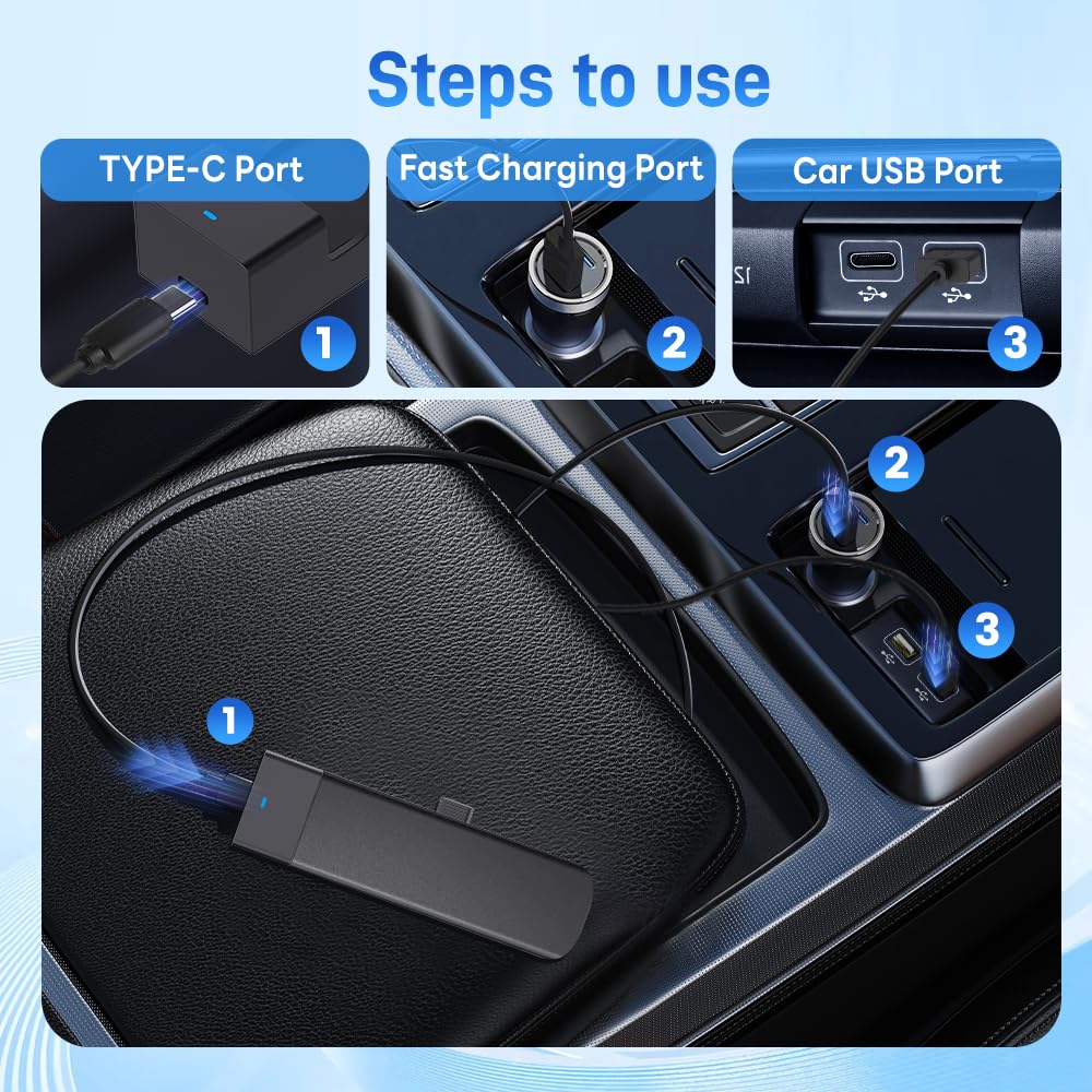 Carlinkit Firedrive Link - Convert Wired Carplay To Hdmi For Fire Tv Stick Streaming, Car Entertainment Solution, Compatible Wit