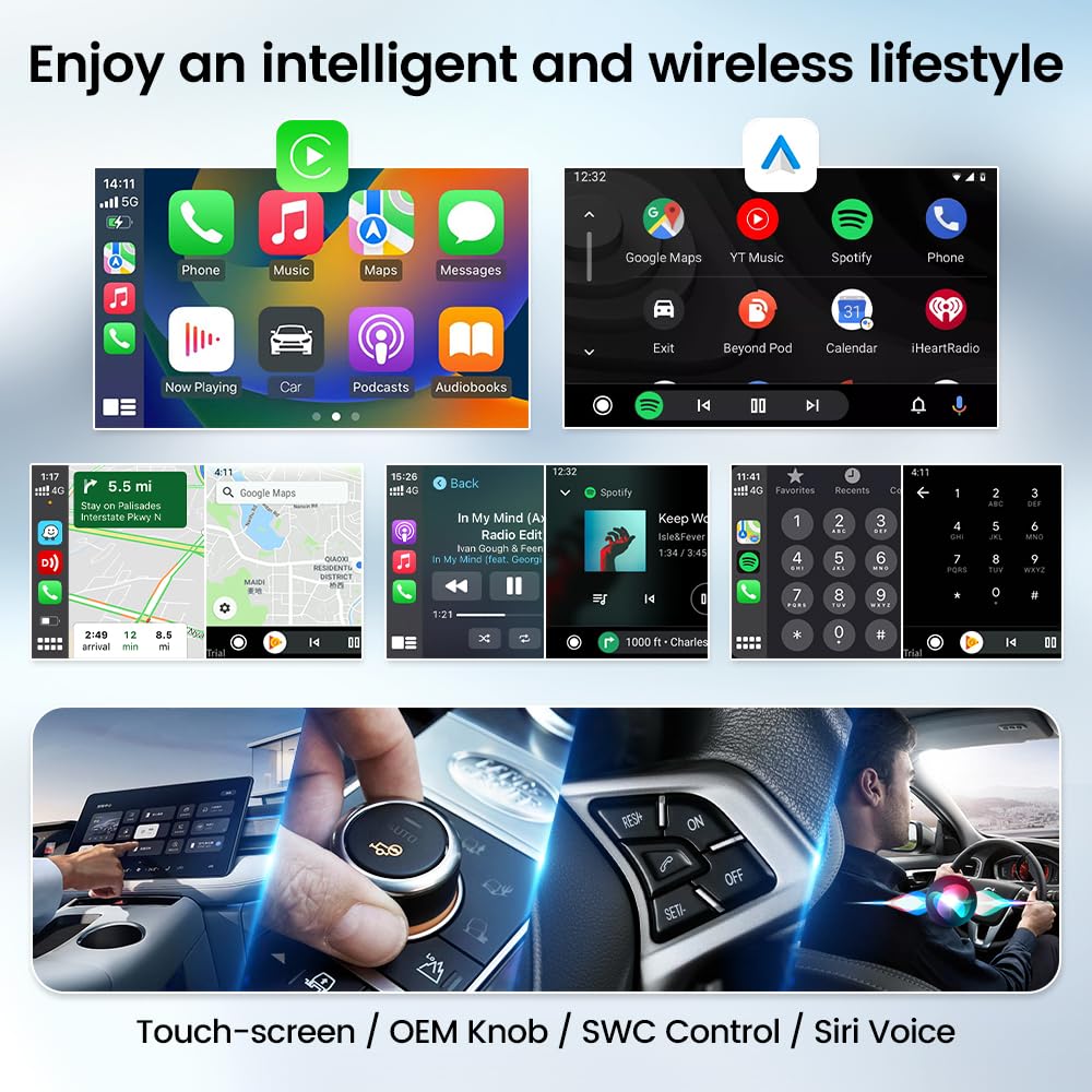 Carlinkit 4.0 Cp2A Adapter For Wired Carplay Car, 2 In 1 Convert Wired Carplay To Wireless,Wired Carplay To Wireless Android Auto(For Android 10+)