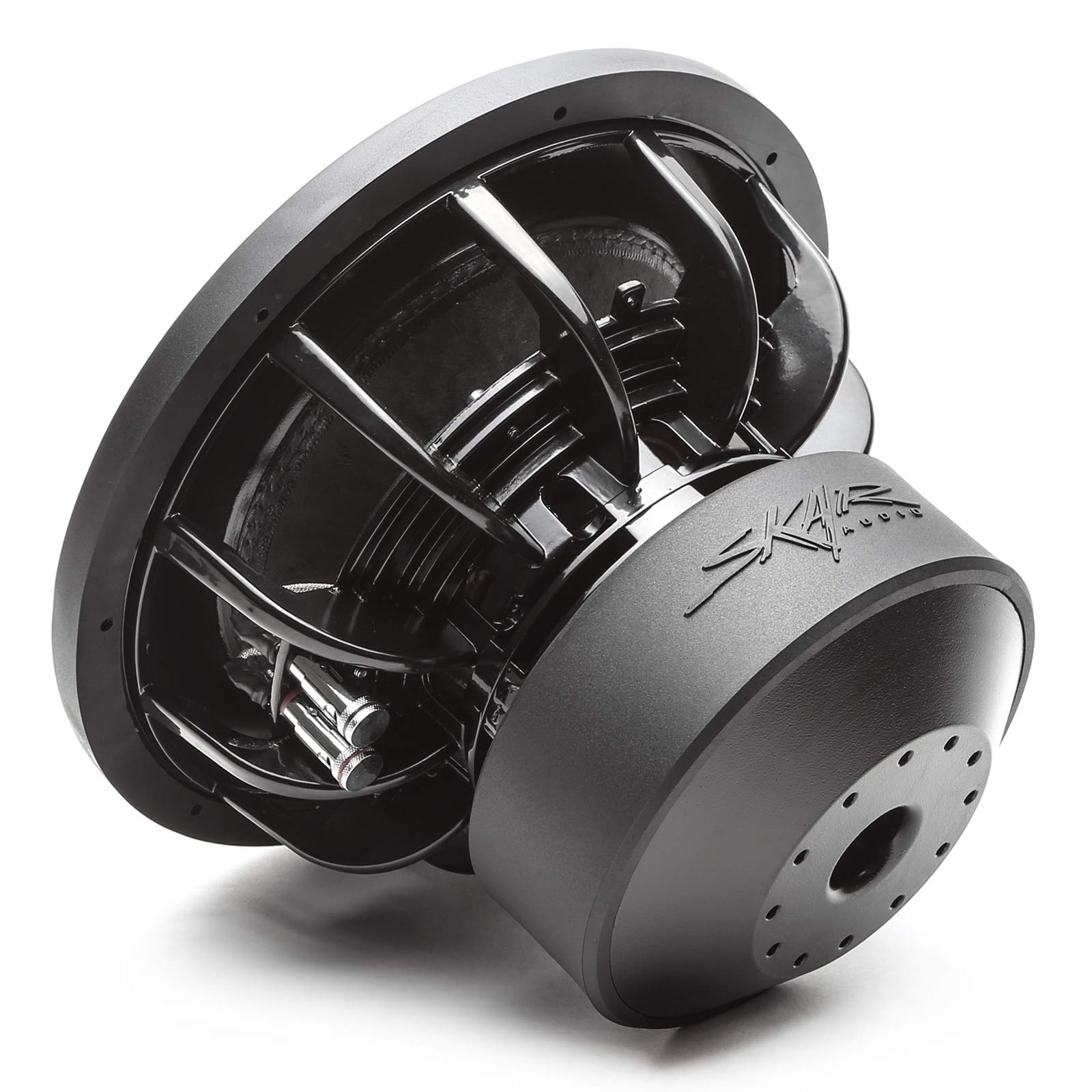 Skar Audio EVL-12 D4 12" Dual 4 Ohm Car Subwoofer - 2500 Watt Max Power, Black, Non-pressed Paper, Stamped Steel
