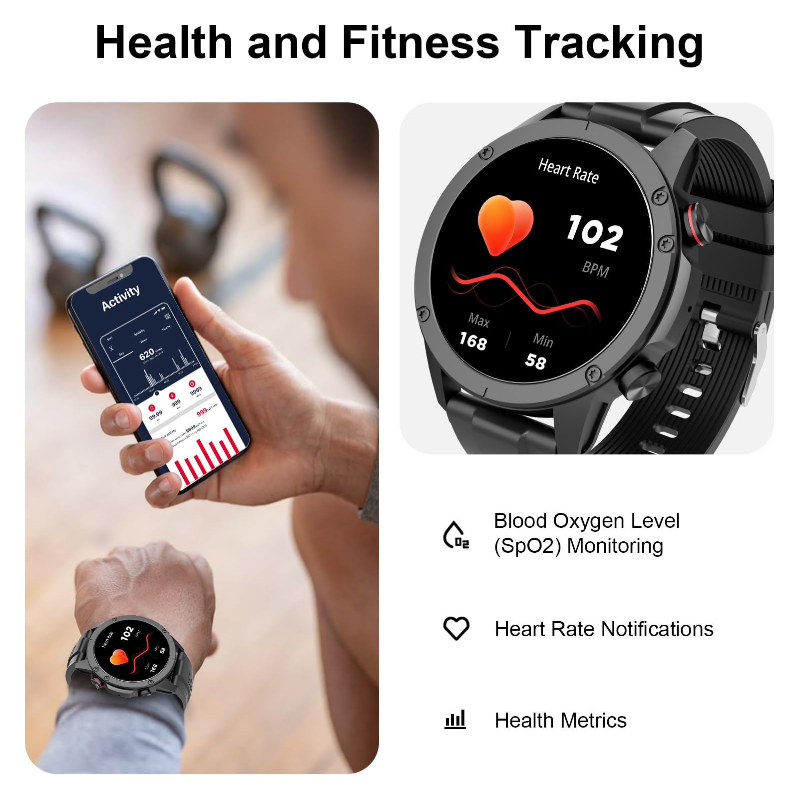 Fila Smart Watch For Men Women, 1.43 Amoled Fitness Tracker With Heart Rate/Sleep Monitor, 130+ Sport Modes, Activity Tracker, P