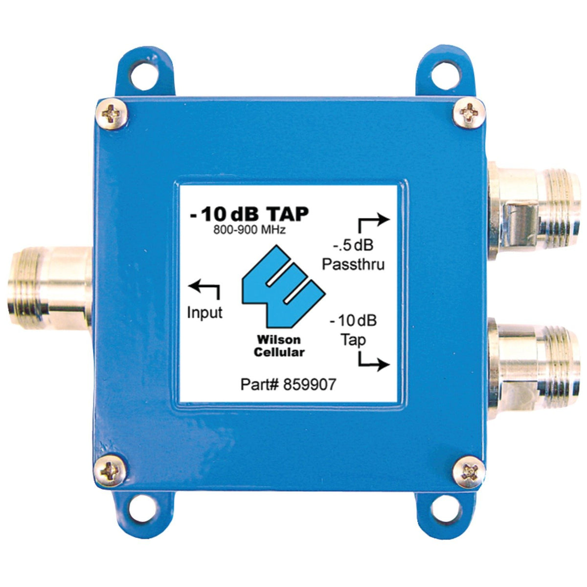 Wilson Electronics 859907 10 Db 800 Mhz Tap With 0.5 Db Pass Thru With N Female Connectors