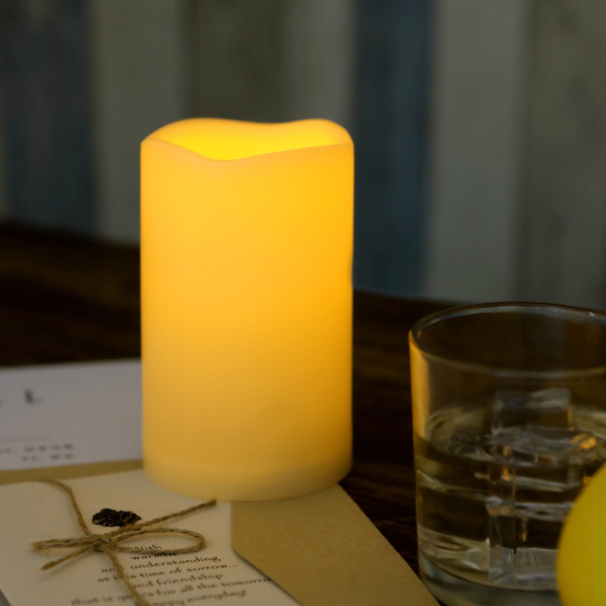 Waterproof Outdoor Flameless Led Candles   With Remote And Timer Realistic Flickering Battery Operated Electric Plastic Resin Pi