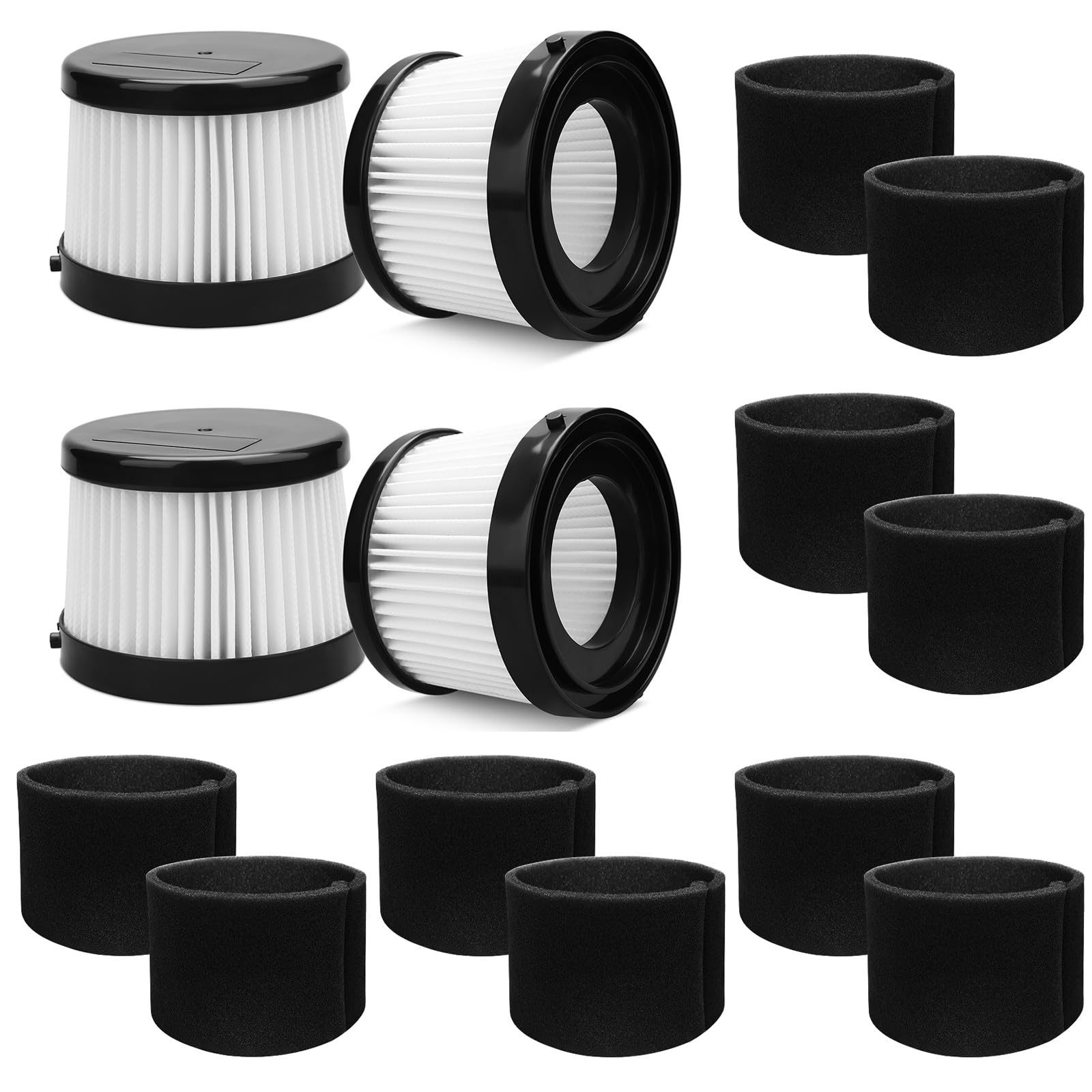 4 Packs Dcv501Hb Dcv5011H Replacement Hepa Filter Compatible With Dewalt 20V Vacuum Cordless Handheld Vacuum. Fit For Dcv501Hb D