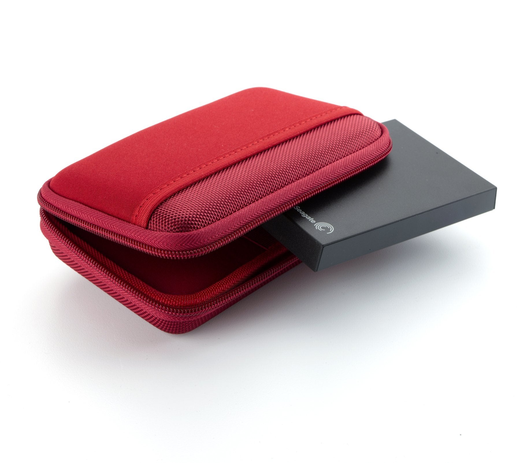 Drive Logic Dl 64 Red Portable Eva Hard Drive Carrying Case Pouch, Red