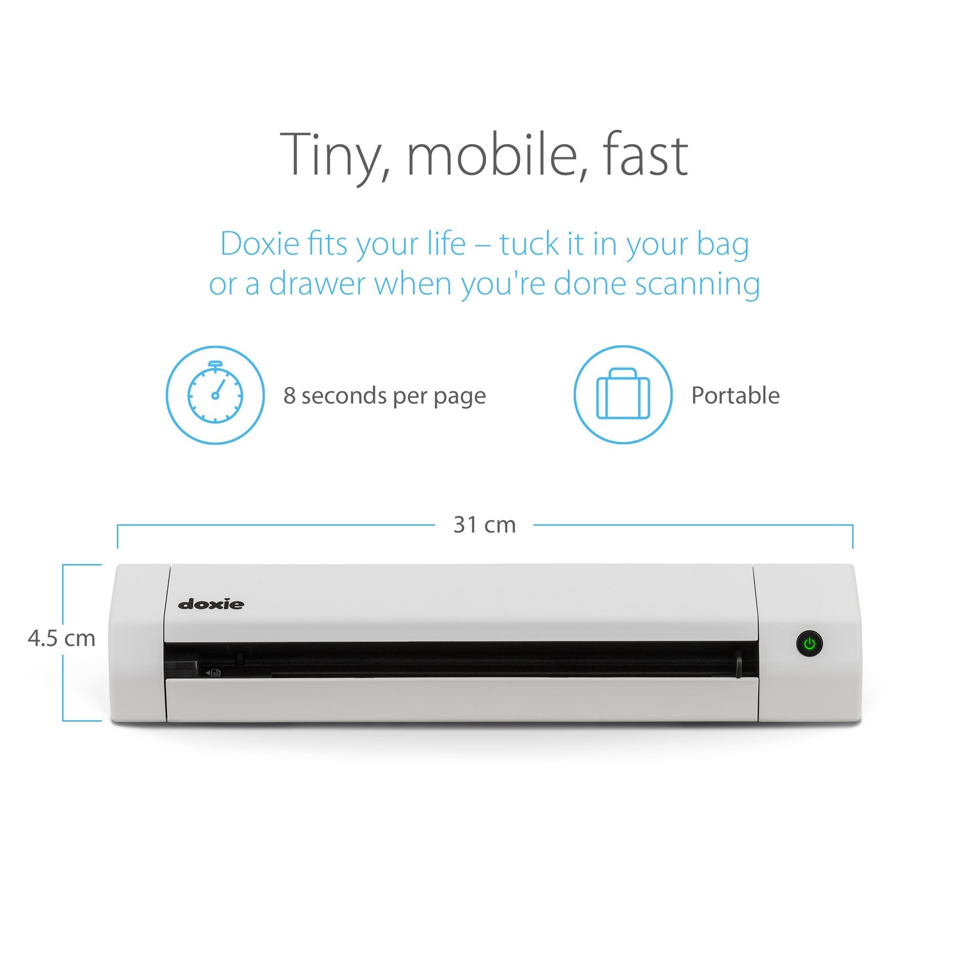 Doxie Go Se   The Intuitive Portable Document Scanner With Rechargeable Battery And Easy Software For Home, Office, Or Work From Home