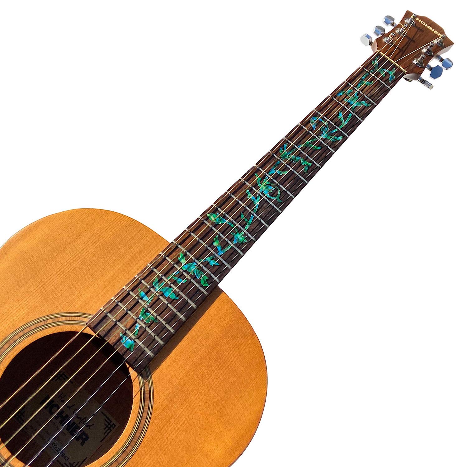 Inlay Sticker Fret Markers For Guitars   Tree Of Life   Abalone Green