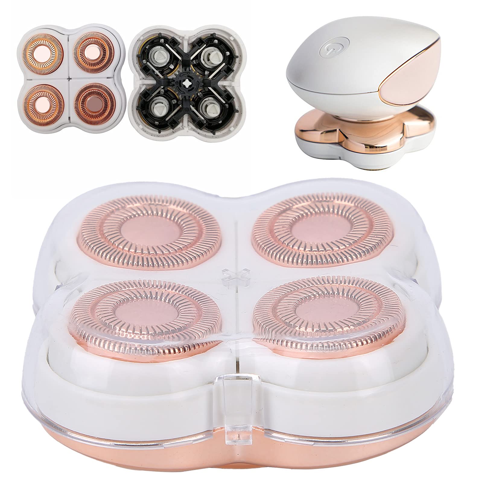 Hair Remover Replacement Head, 2. 4X2. 4X0. 8In Abs Electric Hair Remover Body Shaver Machine Head, Electric Shaver For Women Wi