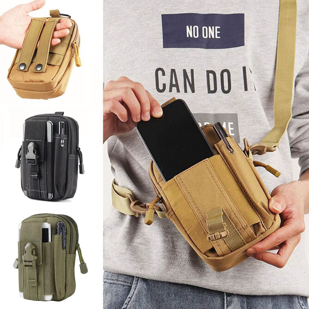 Kabake Tactical Phone Pouch, Cell Phone Holster Pouch, Multipurpose Edc Belt Bag, Belt Purse With Cell Phone Holster Holder For