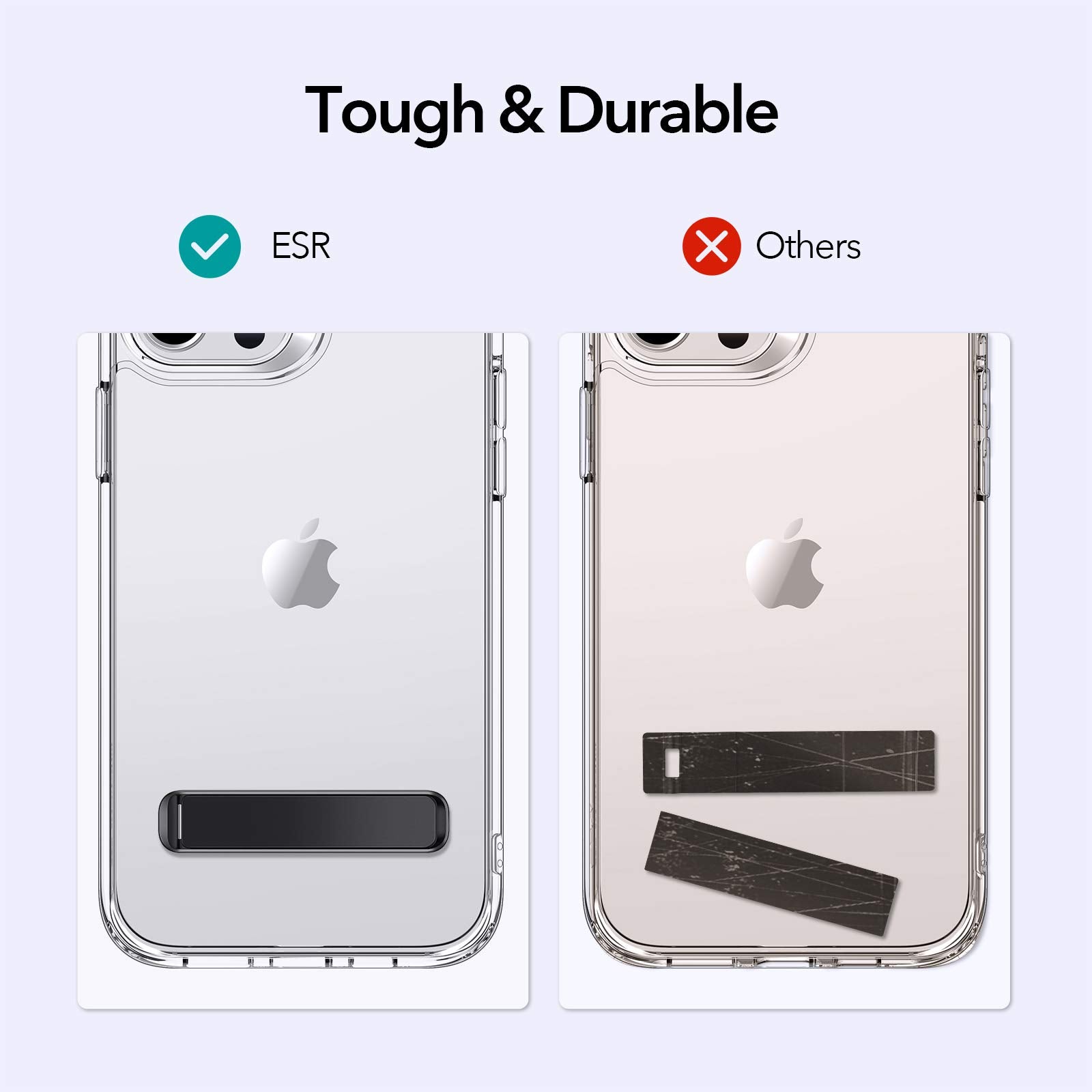 Esr Boost Phone Kickstand, Vertical And Horizontal Stand, Adjustable Angle, Compatible With Iphone Air 17 Pro Max, Iphone 16/15/