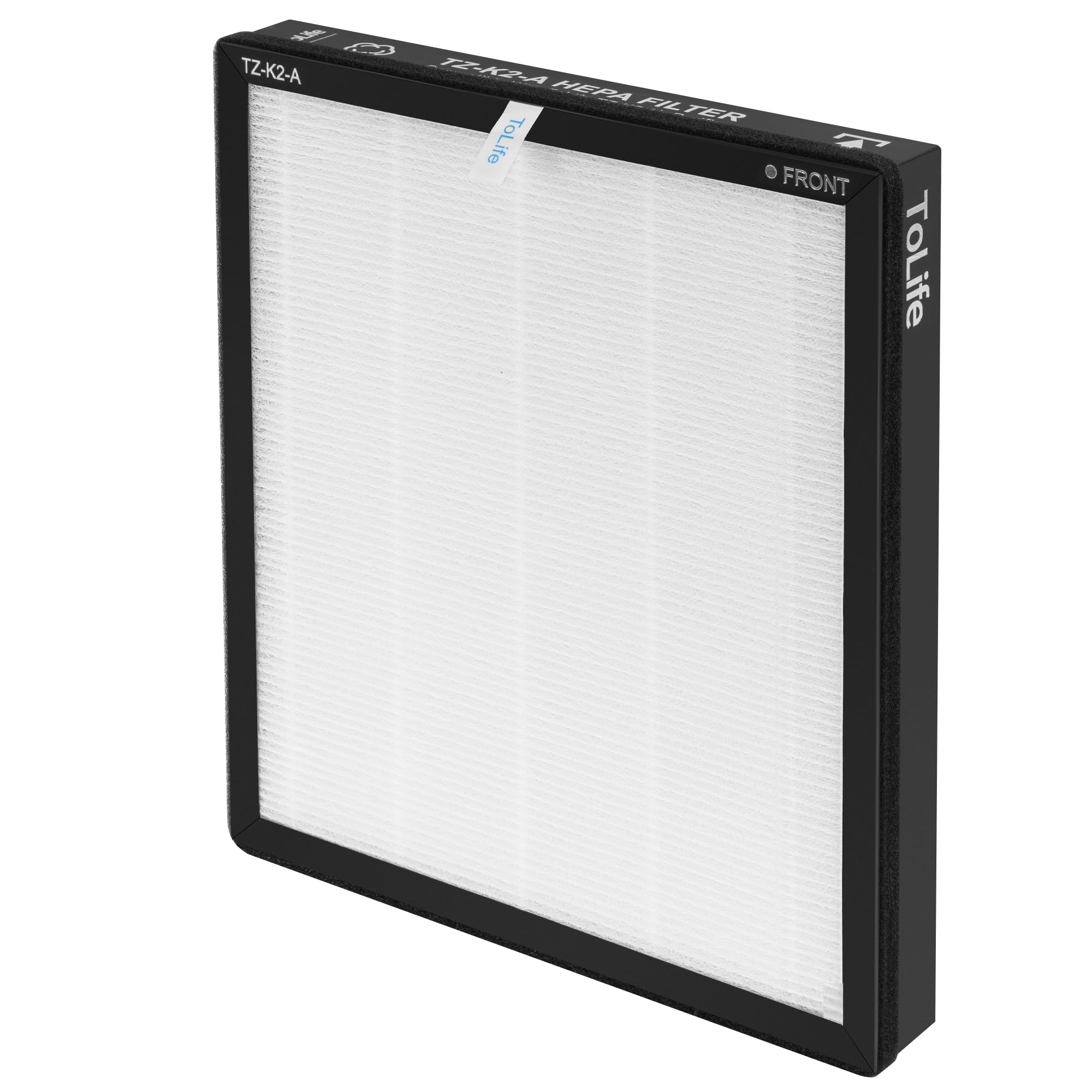 Tolife Tz K2 Air Purifier Replacement Filter, 3 In 1 Hepa High Efficiency Activated Carbon Filter, Tz K2 A, 1 Pack, White