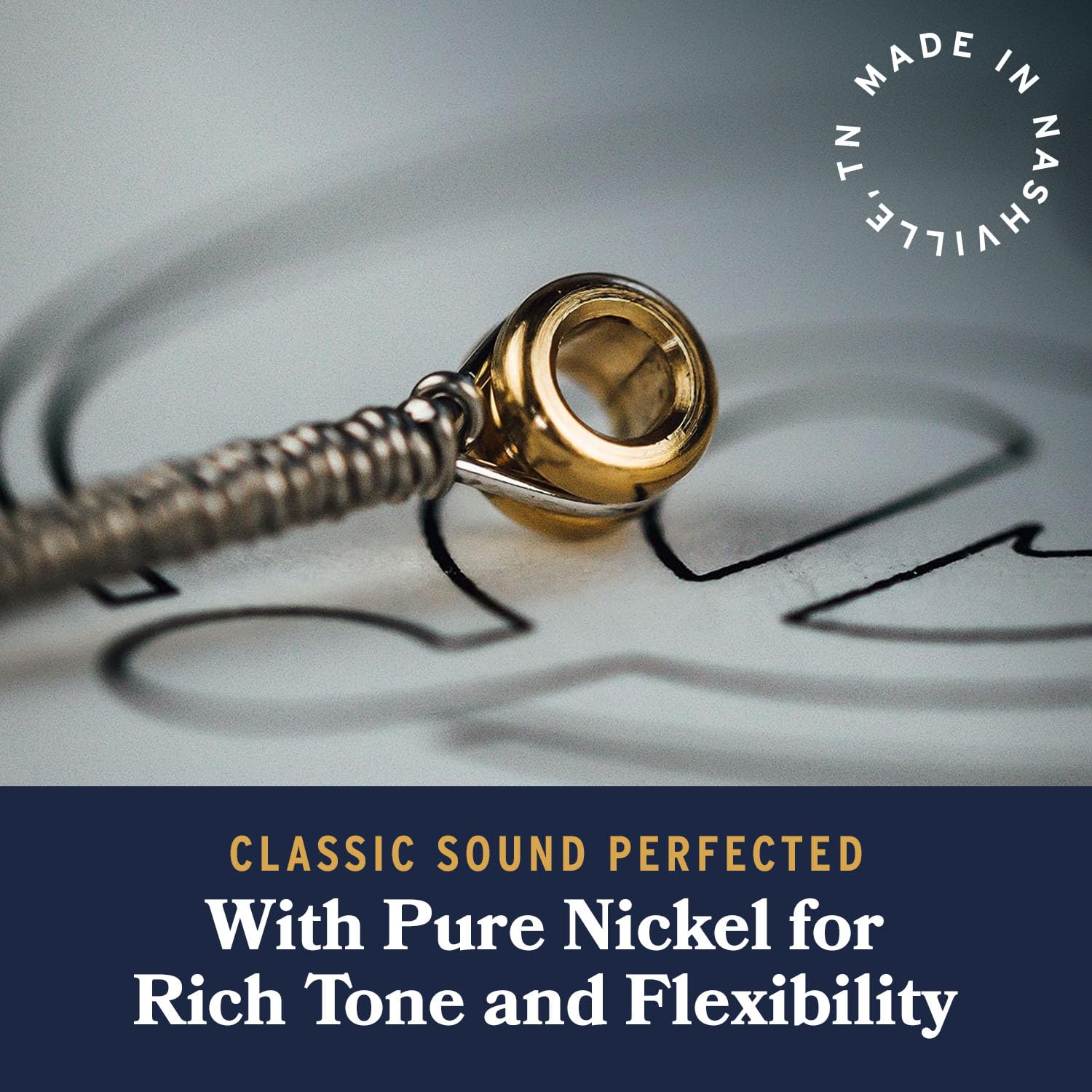 Stringjoy Br1046 Broadways Electric Pure Nickel Guitar Strings, 10 46 Classic Light Gauge, Durable, Guitar Strings For Enhanced