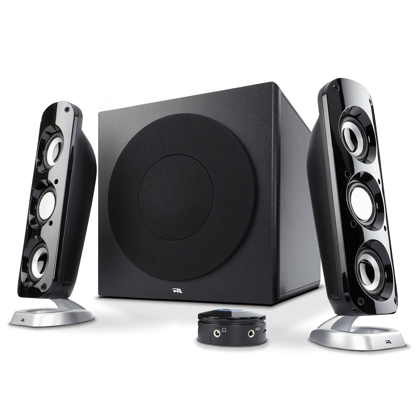 Cyber Acoustics Ca 3908 2.1 Multimedia Speaker System With Subwoofer, 92 Watts Peak Power, Deep Bass, Perfect For Music, Movies,