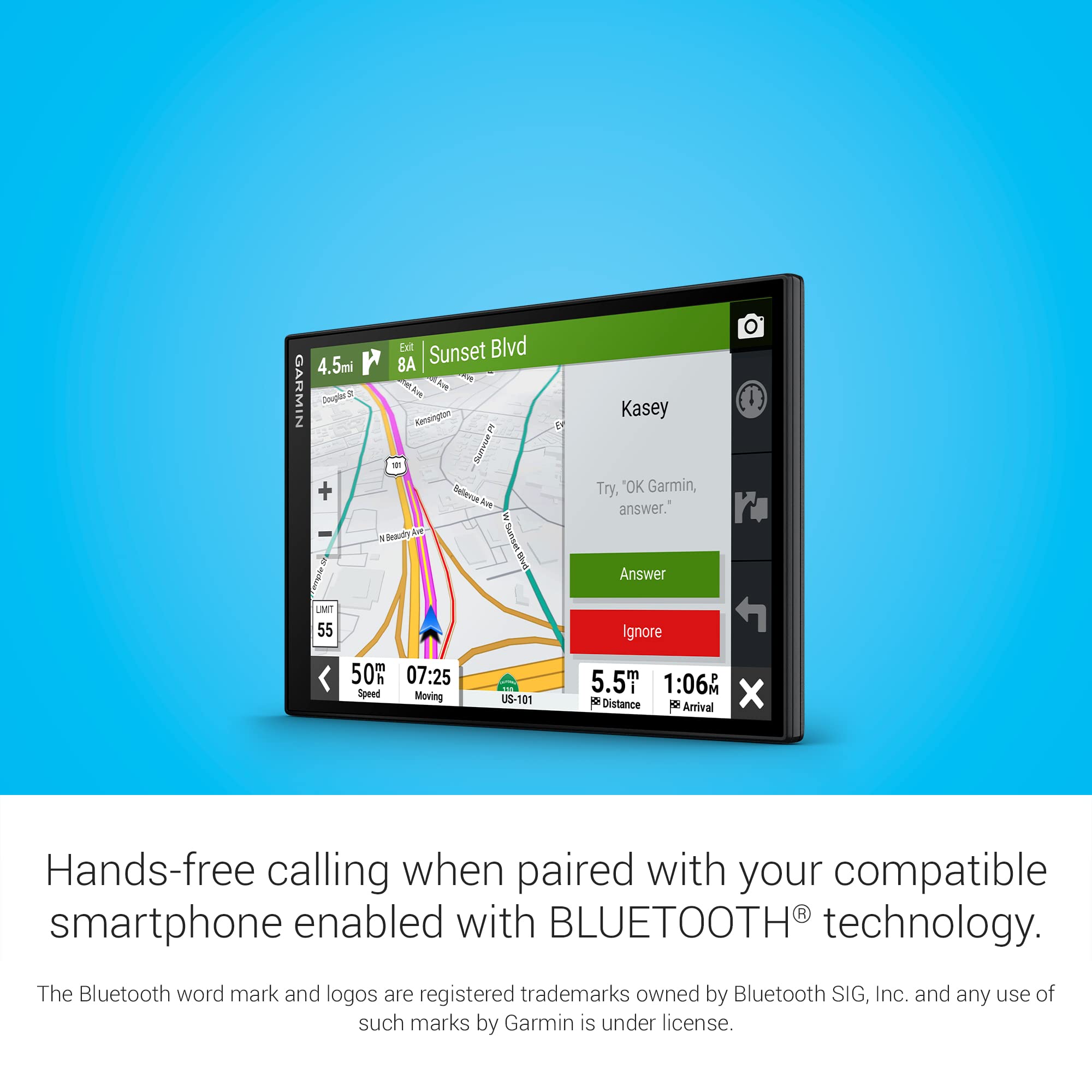 Garmin Drivesmart 86, 8 Inch Car Gps Navigator With Bright, Crisp High Resolution Maps And Garmin Voice Assist