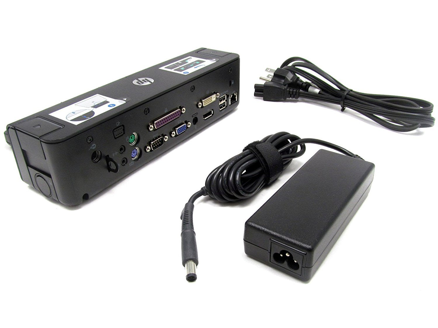 Hp 90W Docking Station A7E32Ut#Aba For Notebook   Proprietary Interface   4 X Usb Ports   Network (Rj 45)   Dvi   Vga   Displayp