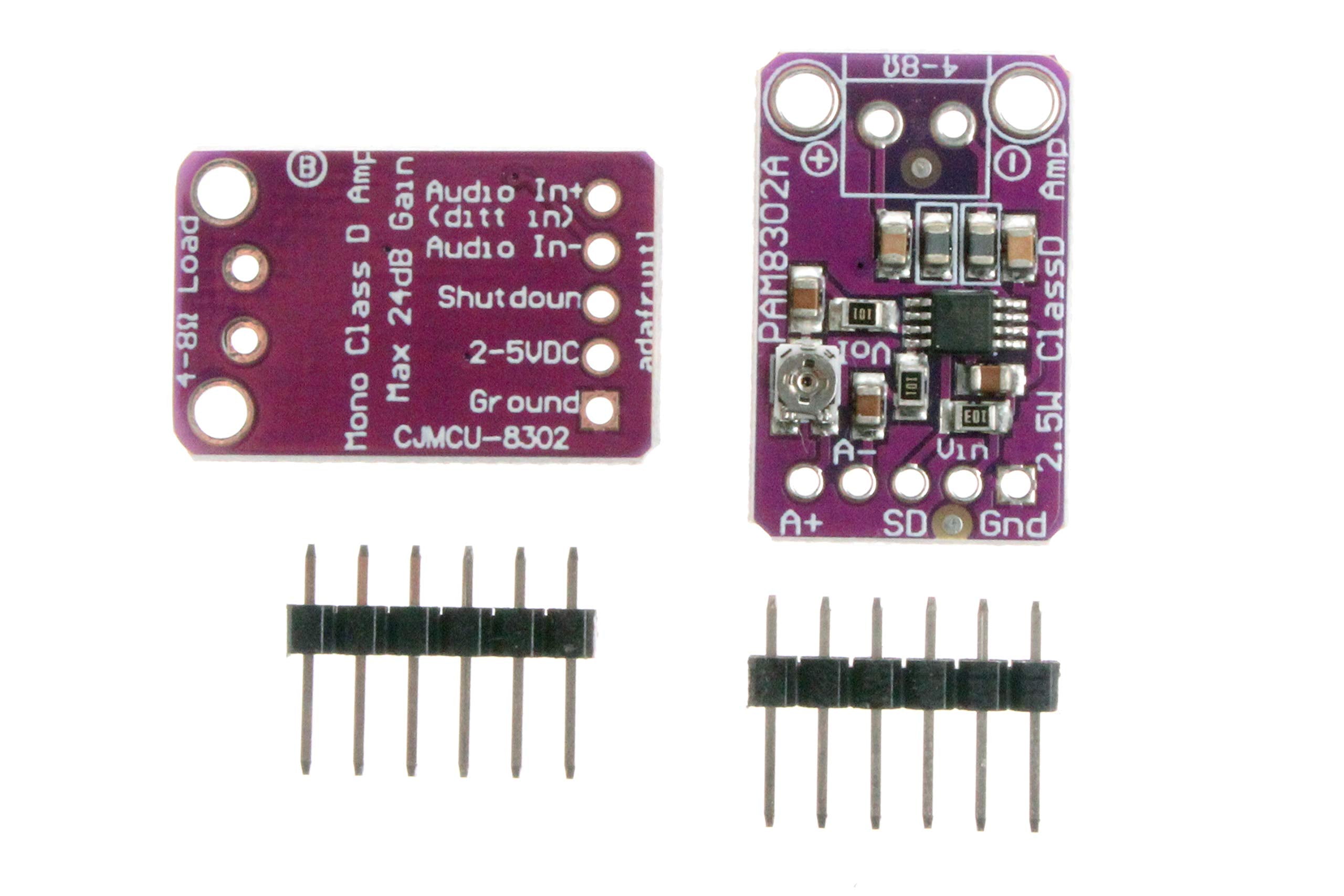 Noyito Pam8302 2.5W Single Channel Class D Audio Power Amplifier Amp Development Board (Pack Of 2)