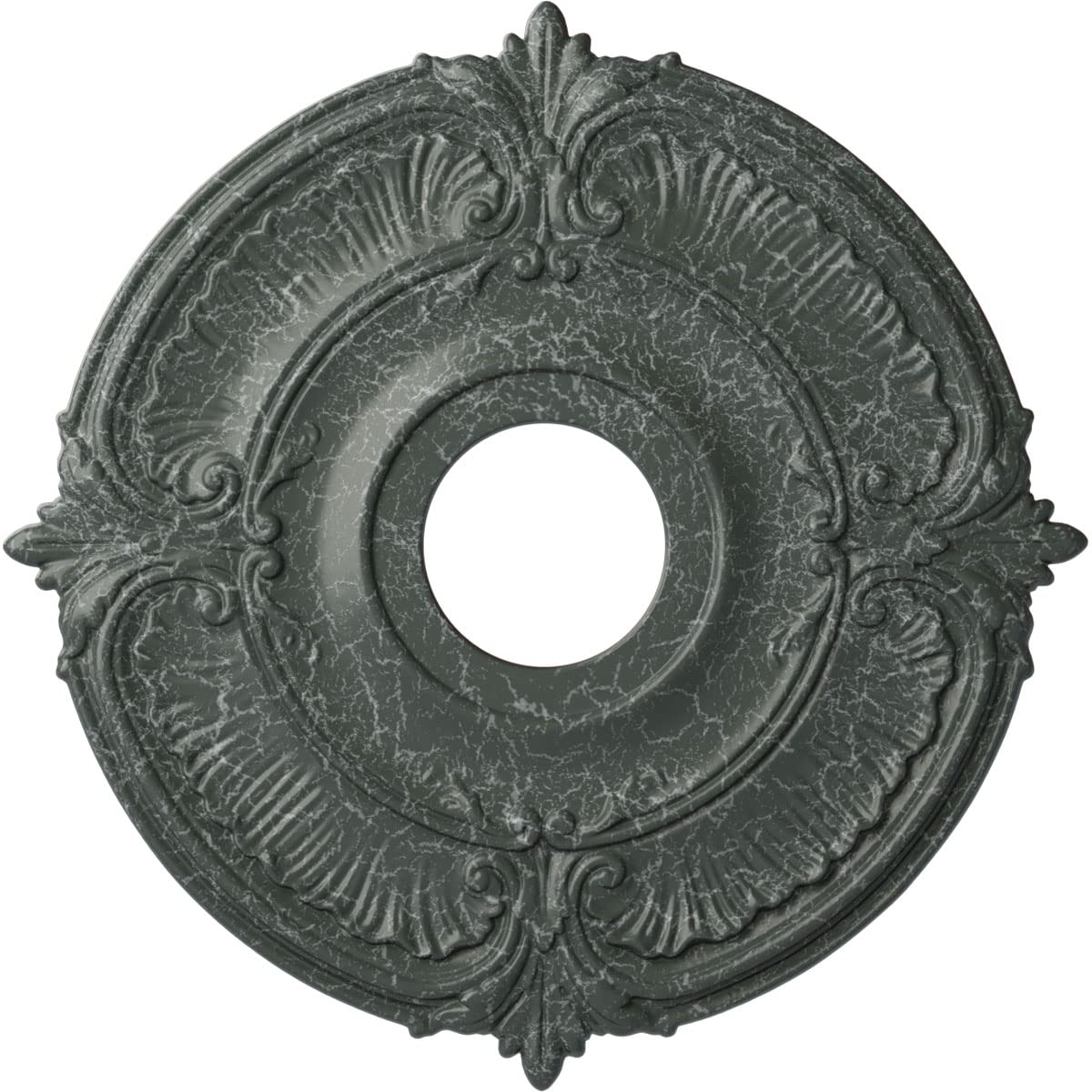 Ekena Millwork Cm18Atagc Attica Ceiling Medallion, 18''Od X 4''Id X 5/8''P (Fits Canopies Up To 5''), Hand Painted Athenian Gree