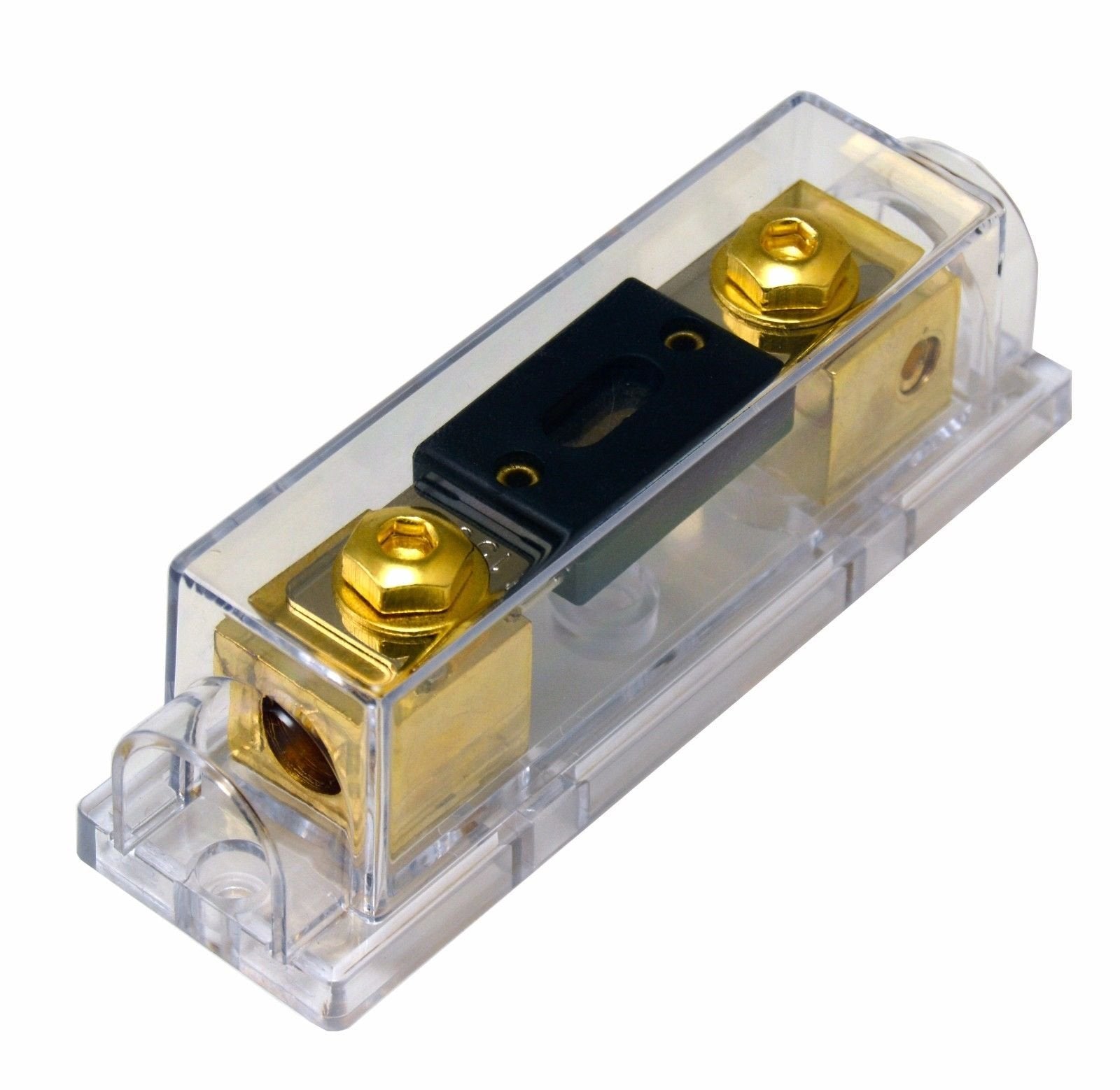 Voodoo 250 Amp Anl Fuse Gold Holder Car Audio 1/0 Gauge No Terminals Needed