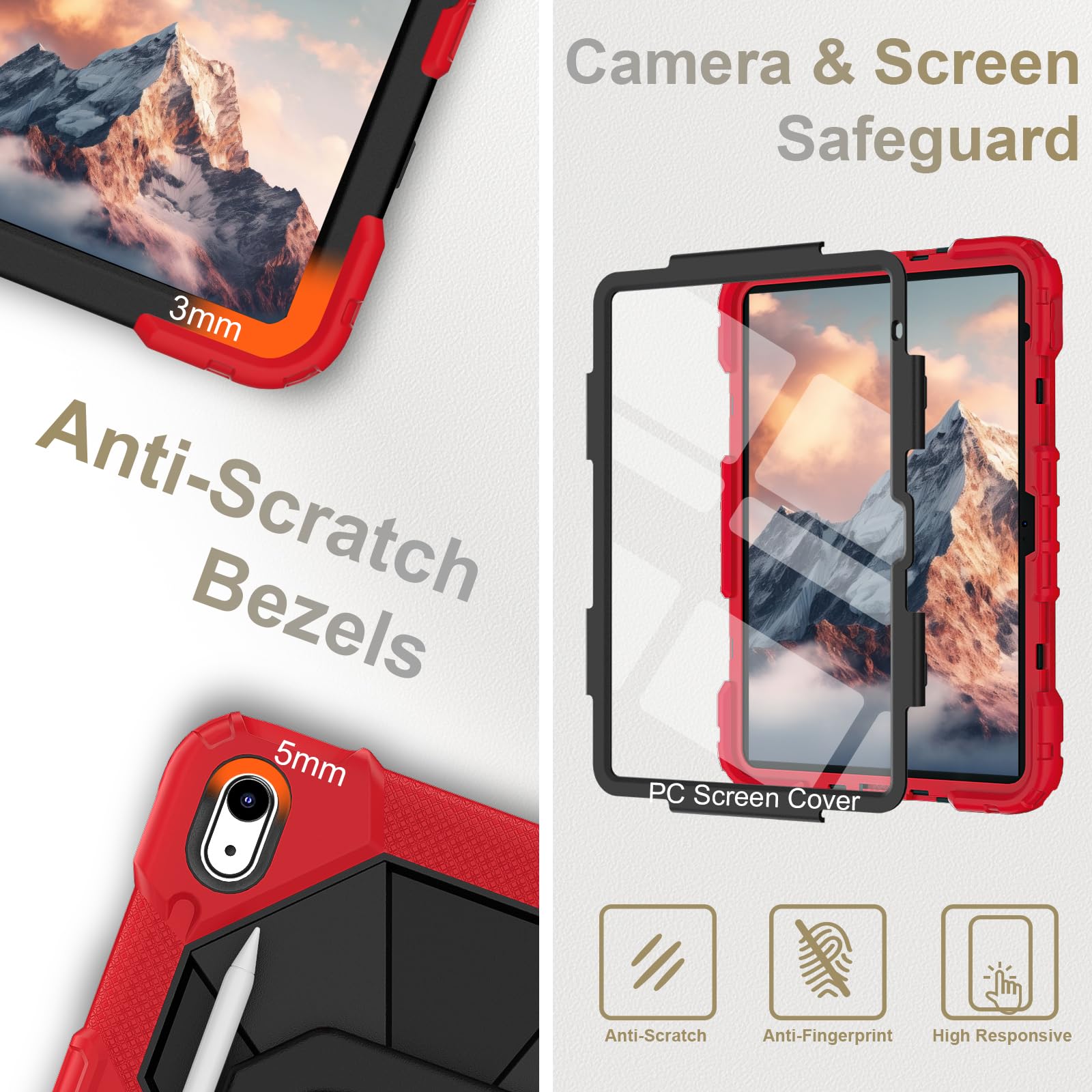 Wesorol For Ipad 10Th Generation Case 10.9 Inch 2022, Heavy Duty Case For Ipad Case 10Th Gen With Screen Protector Shoulder Stra