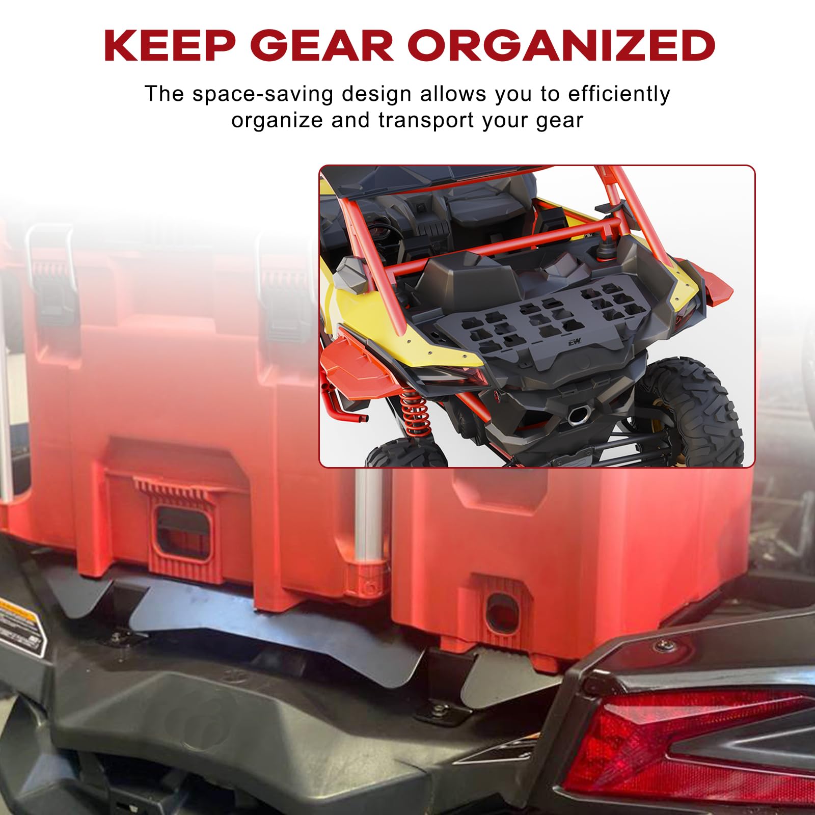 Elitewill Packout Mount Compatible With Milwaukee Fit For Can-Am Maverick X3 2017-2023