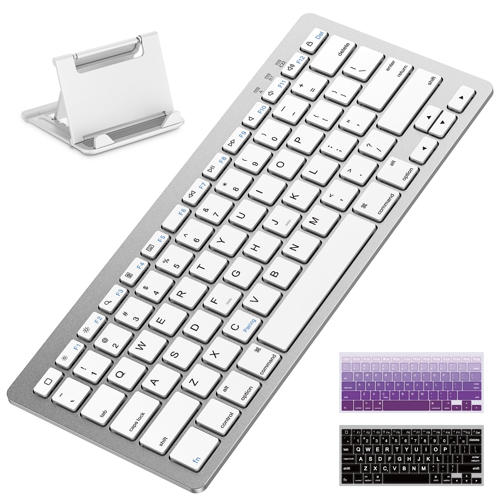OMOTON Upgraded Rechargeable Wireless Keyboard for iPad, Portable Size