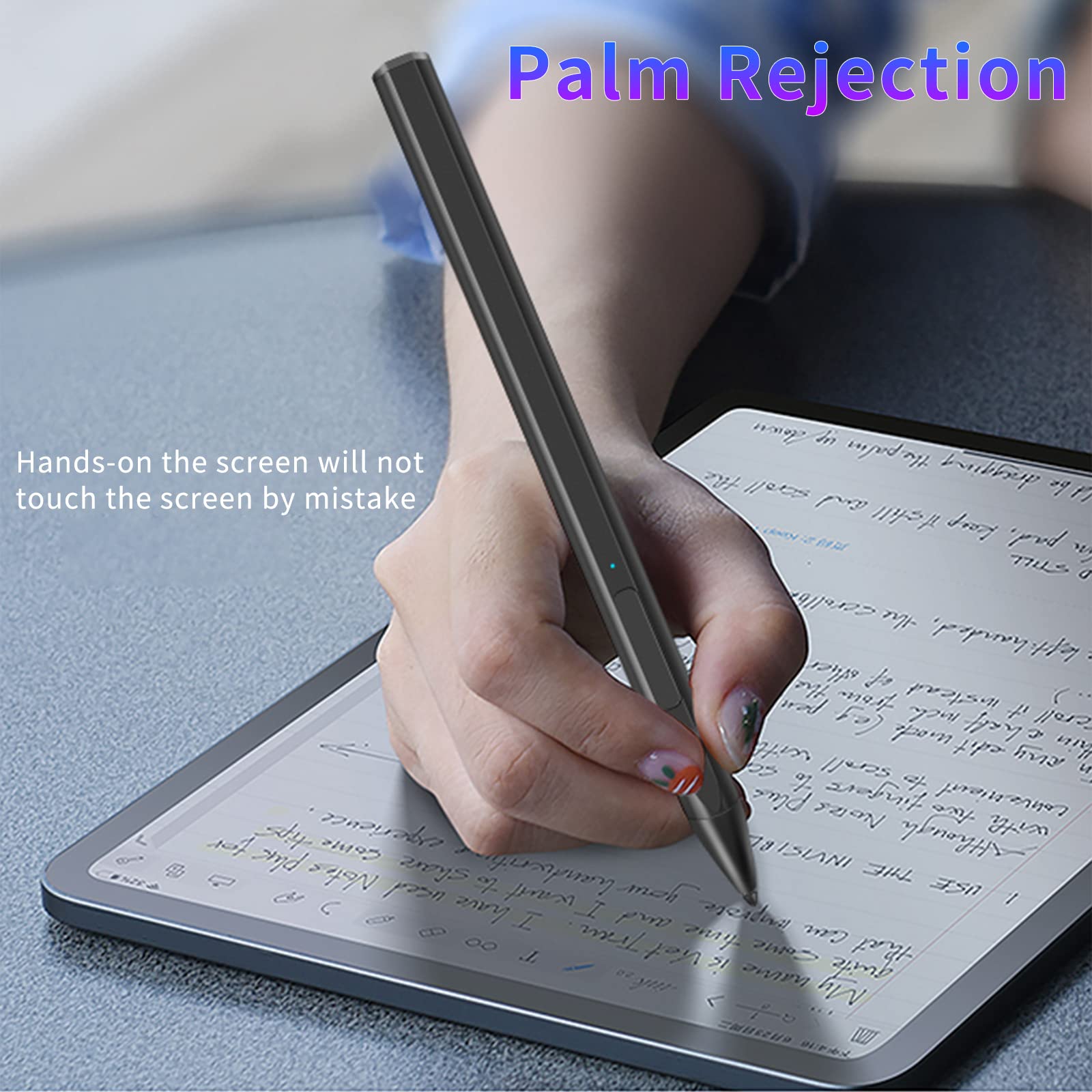 Stylus Pen For Microsoft Surface Pro8/7/6/5/4/3/X Surface Laptop/Book/Studio Surface 3/Go/Go2/Go3, 4096 Pressure Sensitivity, Ma