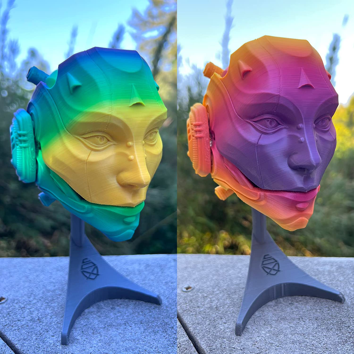 3D Printer Filament, Color Change Rainbow Pla Filament 1.75 Mm Dimensional Accuracy +/  0.03 Mm, 1 Kg Spool, Pla Rainbow Multico