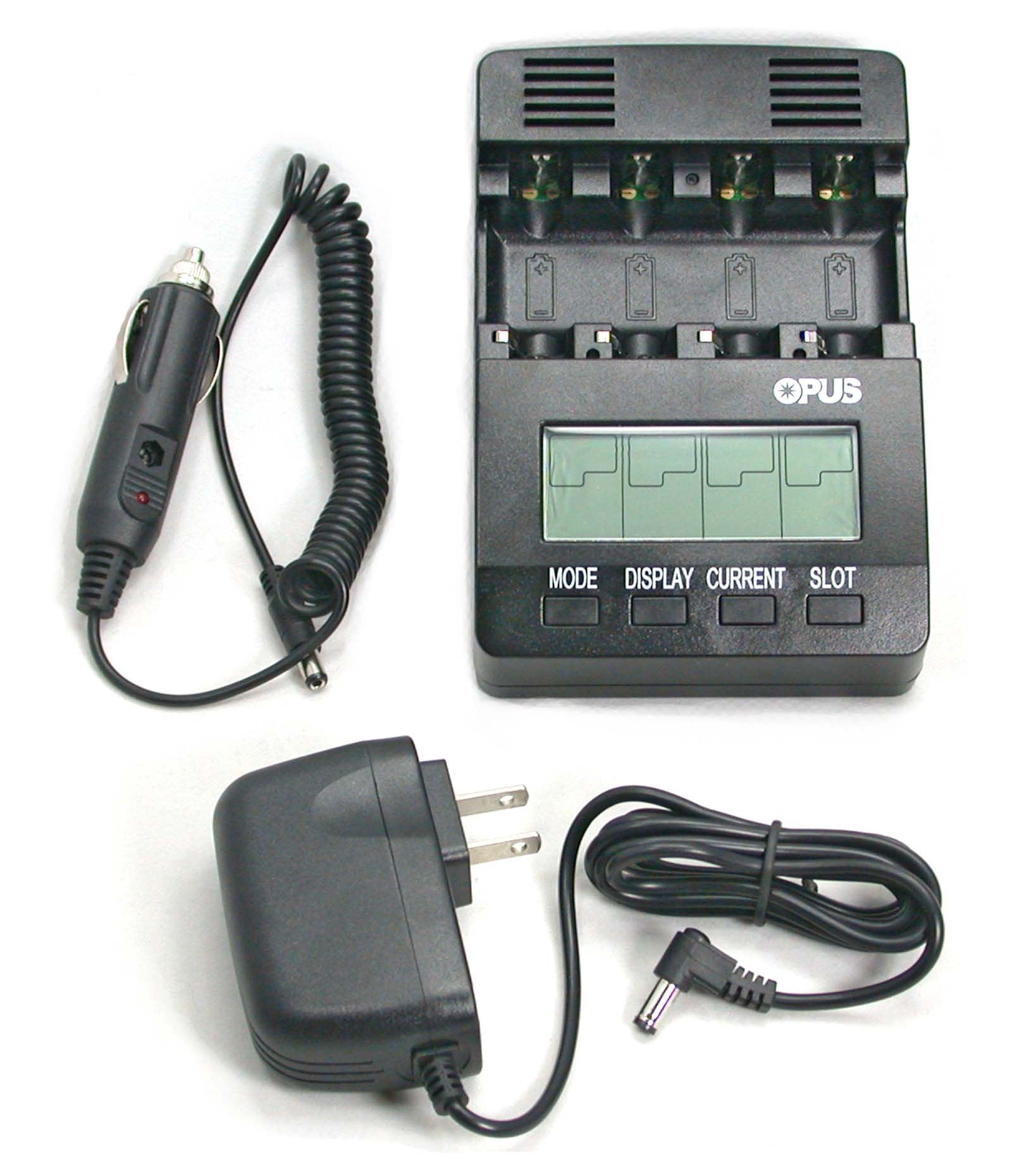 BT-C2400 Battery Charger Analyzer Tester for AA AAA NiMH NiCd Rechargeable Batteries with Car Adapter