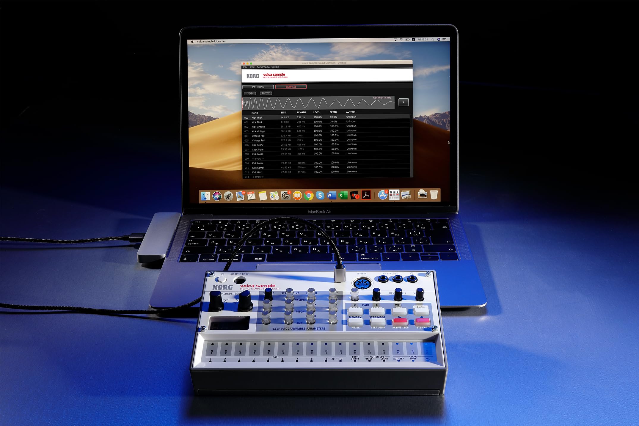 Korg Volca Sample 2 Digital Sample Sequencer W/ 100 Sounds, Step Sequencing, Reverb, Sync I/O, And Usb/Midi