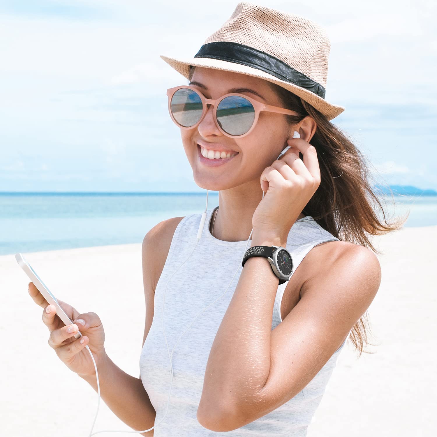 Nahai 3 Pack Compatible With Samsung Galaxy Watch Active 2 Bands 40Mm 44Mm/ Active/Galaxy Watch 3 Band 41Mm/Watch 4, Galaxy Watc