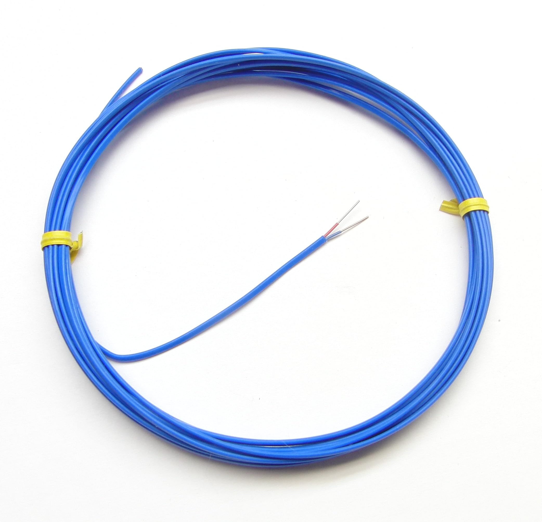 T Type Thermocouple Wire Awg 24 Solid Wire W. High Temperature Teflon Pfa Plastic Insulation   10 Yd