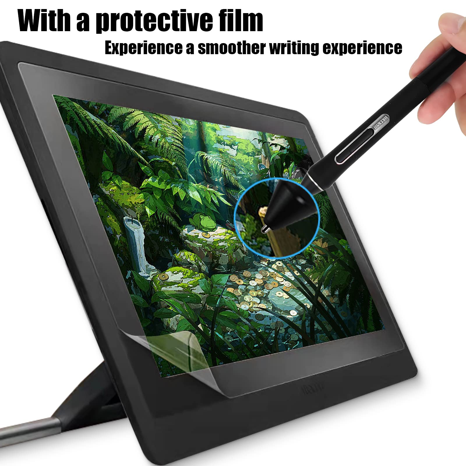 Titanium Alloy Fine Pencil Nibs Compatible With Wacom Pro Pen 2, No Wear Out Replacement Stainless Tips Fits For Wacom Cinitq 16 Dtk1660,Intuos Pro Pth660 Wacom Cintiq Pro Dth2420,2 Pcs