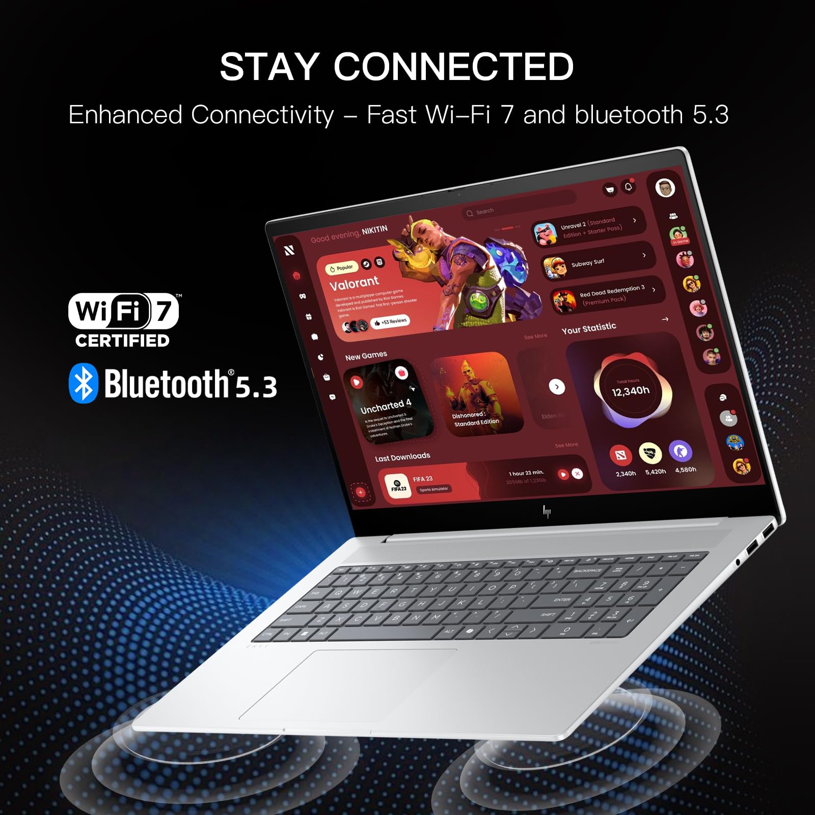 Hp Envy Ai Busines Laptop - 17.3'' Fhd Touchscreen, Intel Ultra 7 155H - Numeric Keypad, Wifi 7, Win 11 Pro W/Cd/Dvd Drive(64Gb